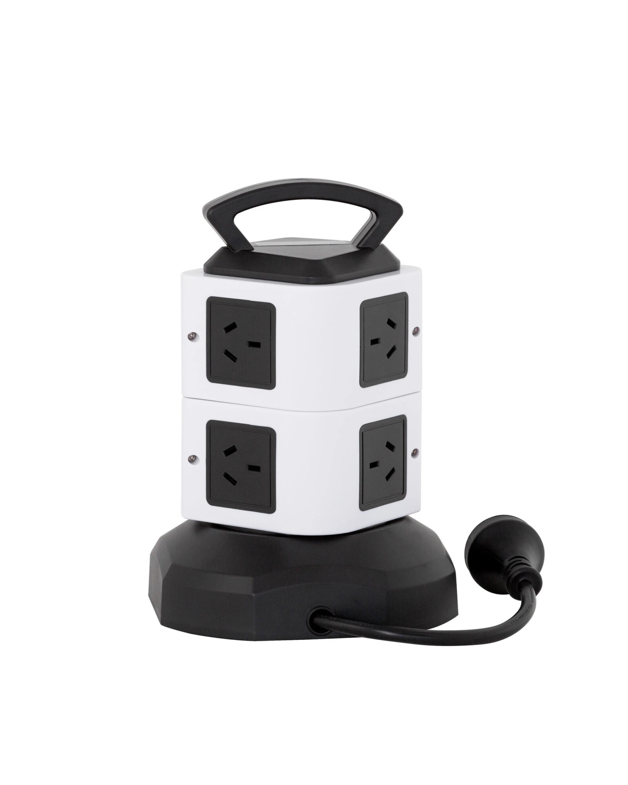 2 Lenoxx Tower Power Board with 6 Outlets + 2X USB A & 2X USB C, 2 of 4