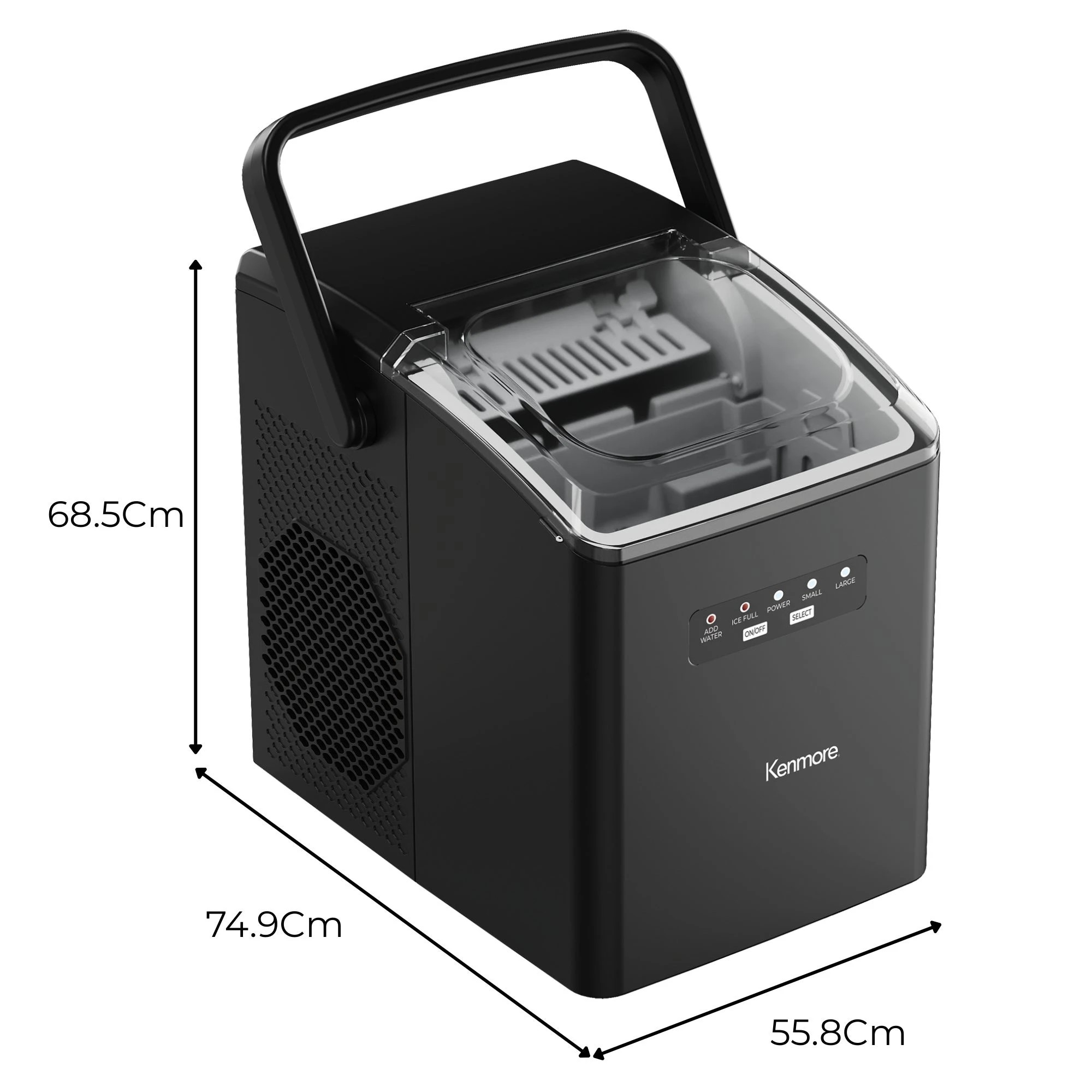 7 Koolatron Portable Ice Maker 12kg - Black, 7 of 7