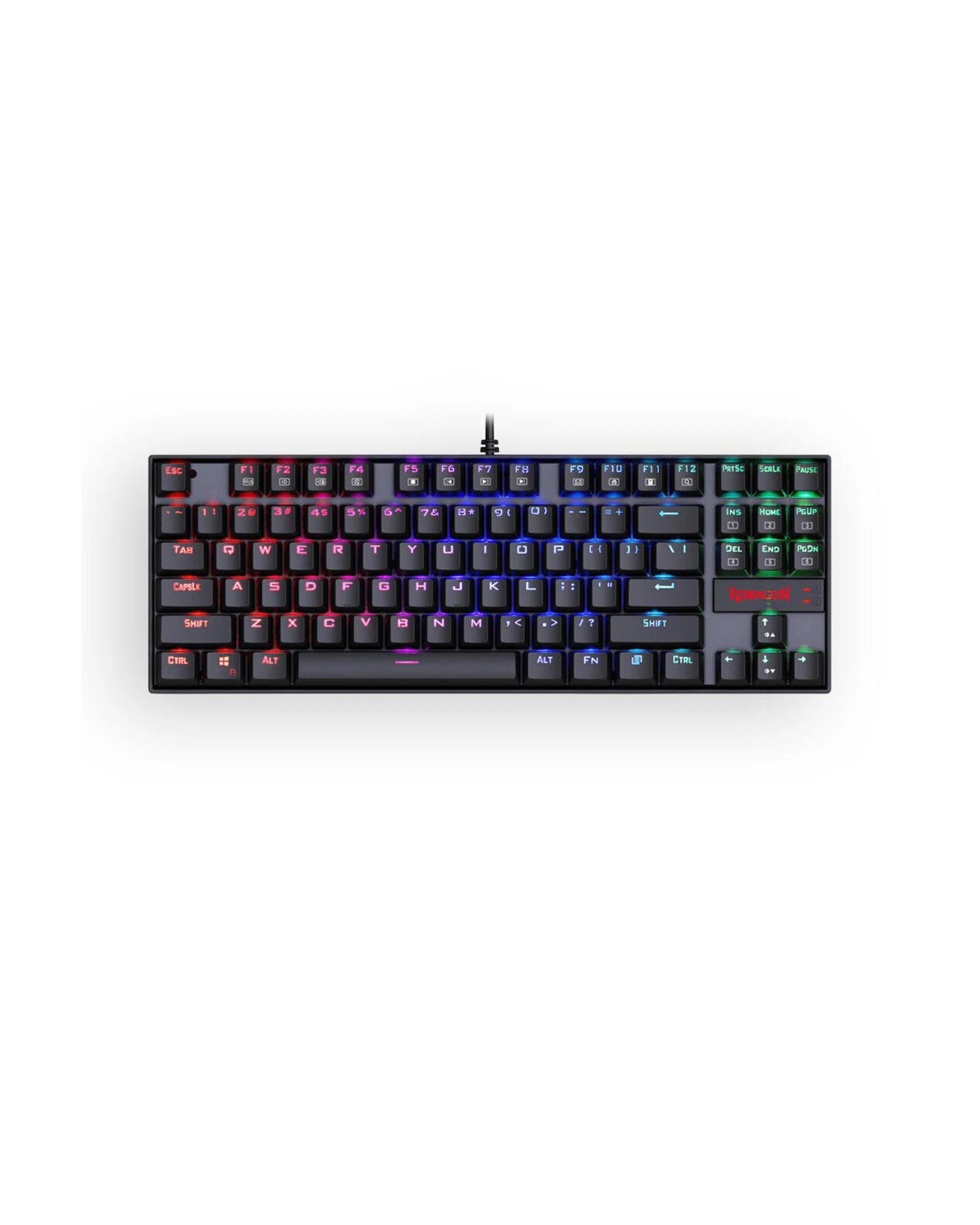 1 Redragon K552RGB2 Kumara Black 80% Wired Mechanical Keyboard, 1 of 8