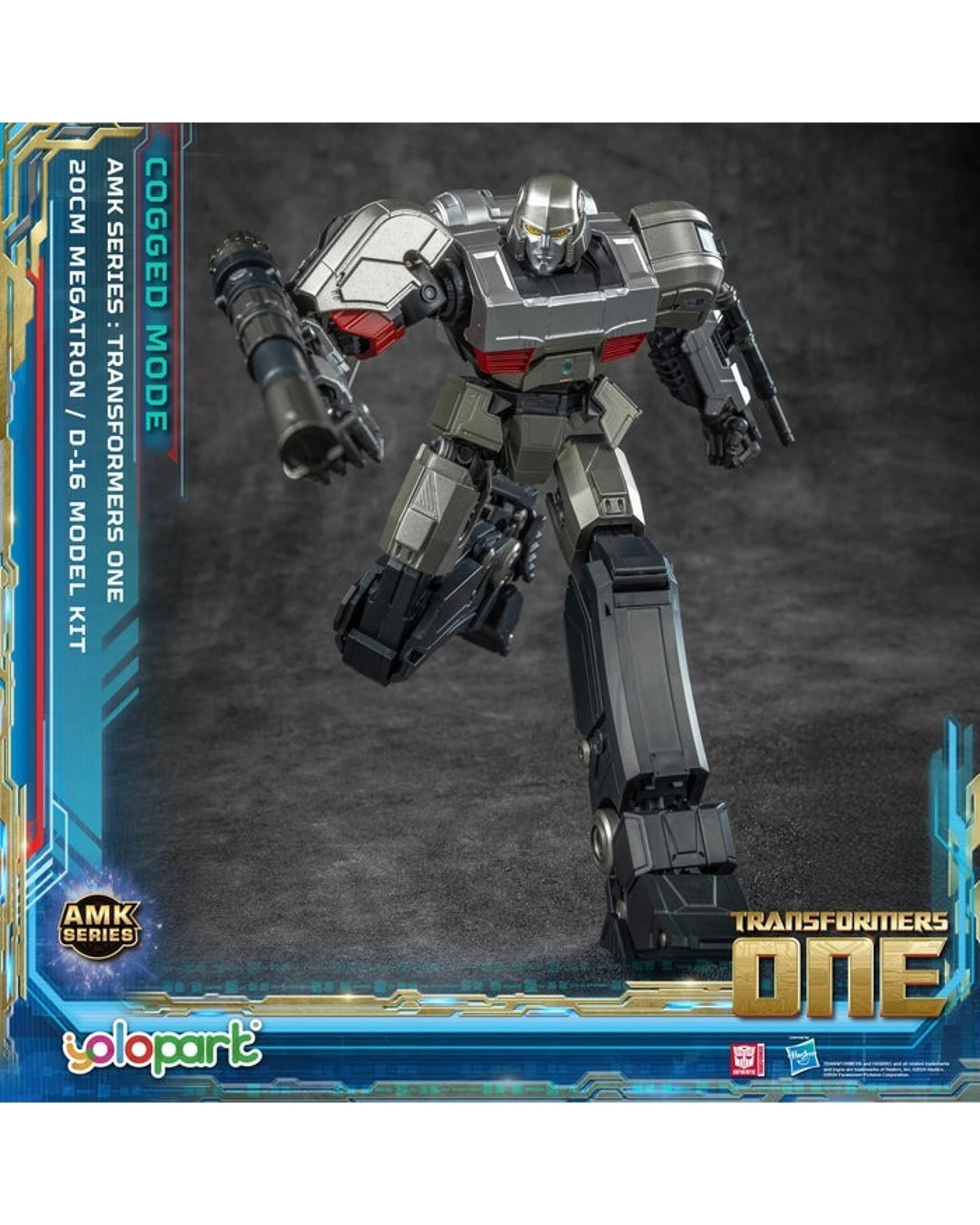 3 Yolopark Transformers One D-16 Megatron Cogged Mode AMK Series 20cm Advance Model Kit, 3 of 6