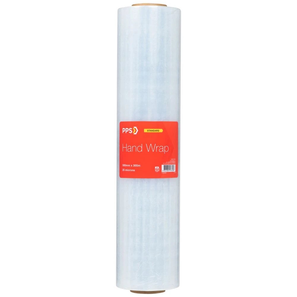 1 PPS Cast Hand Wrap 500mm x 300m x 25um Clear, 1 of 1