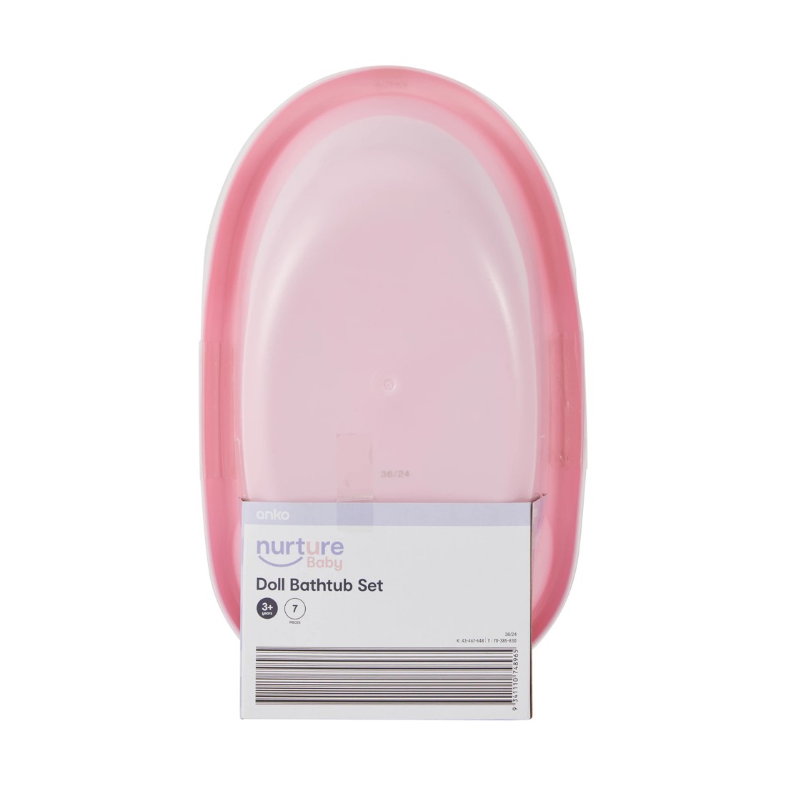 9 7 Piece Doll Bathtub Set, 9 of 9