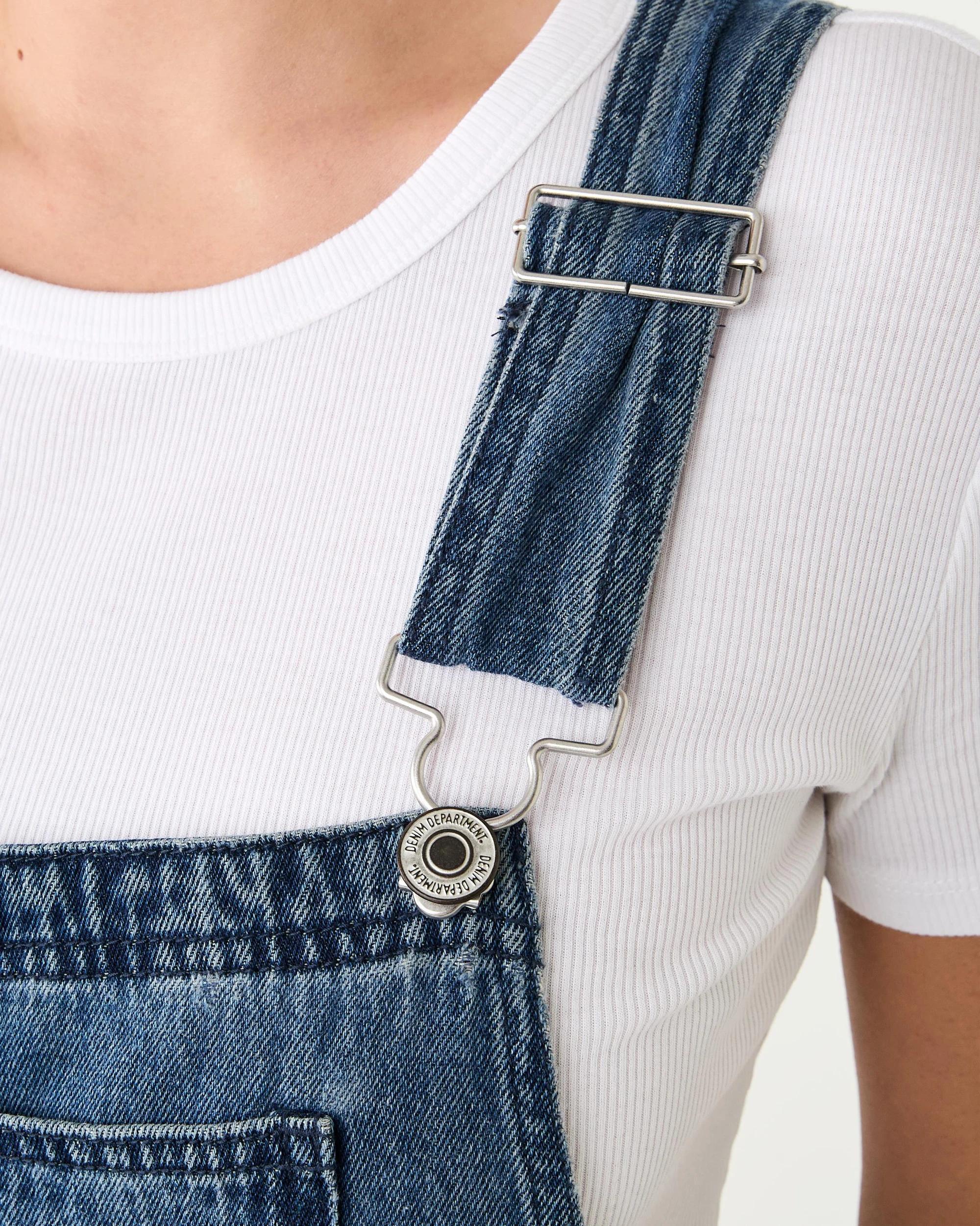 5 Sleeveless Denim Dungaree Mid Denim, 5 of 10