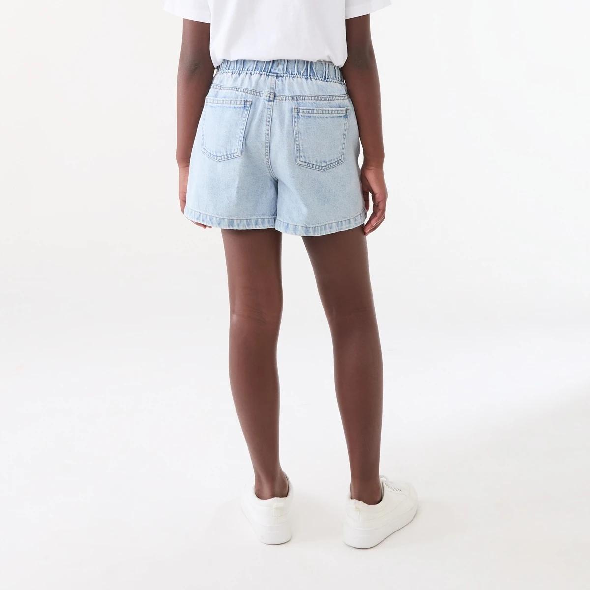2 Pull On Denim Shorts LIGHT WASH, 2 of 5
