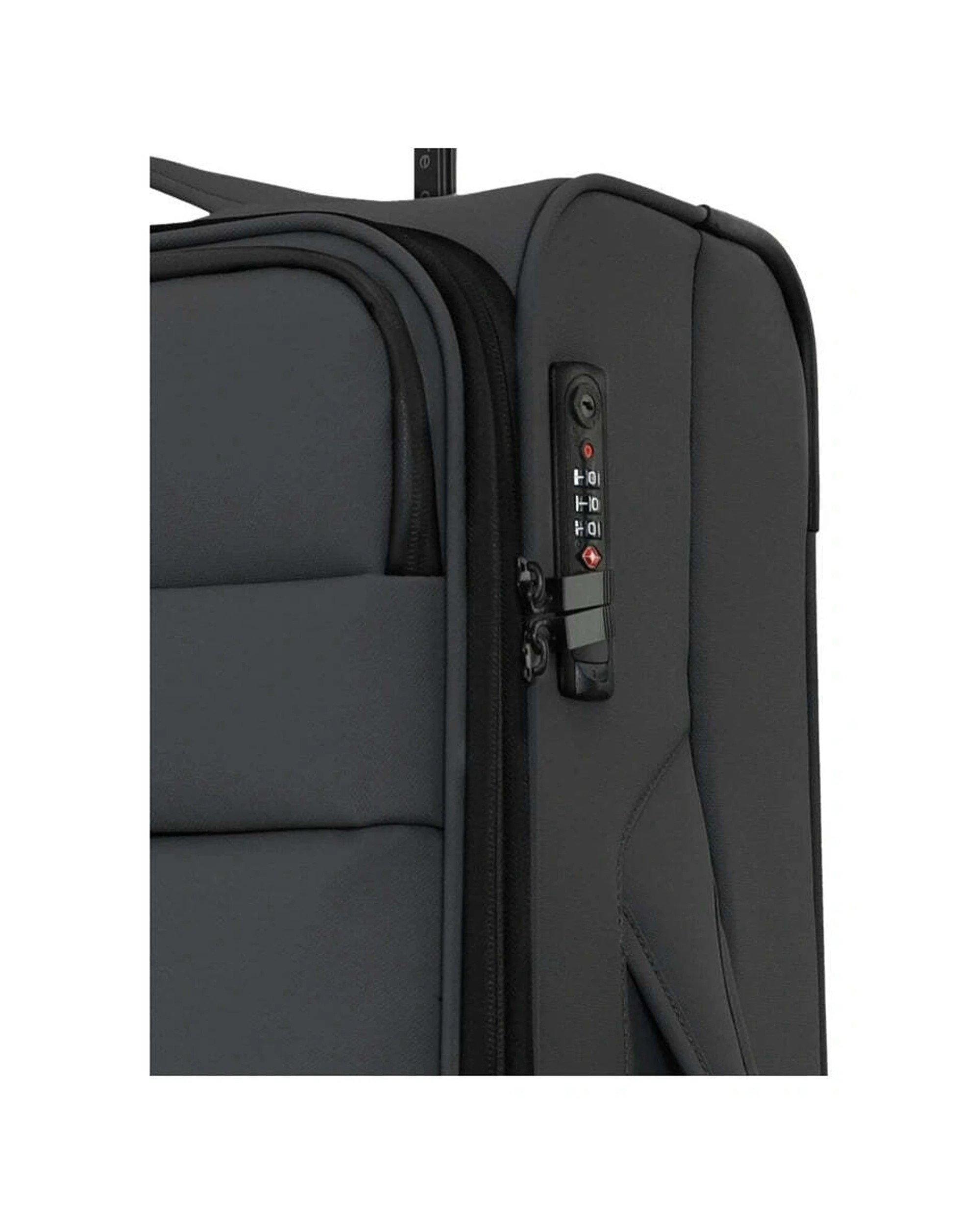 3 Pierre Cardin Soft Water-Repellent Spinner Suitcase Large TSA Lock Expandable - Charcoal, 3 of 5