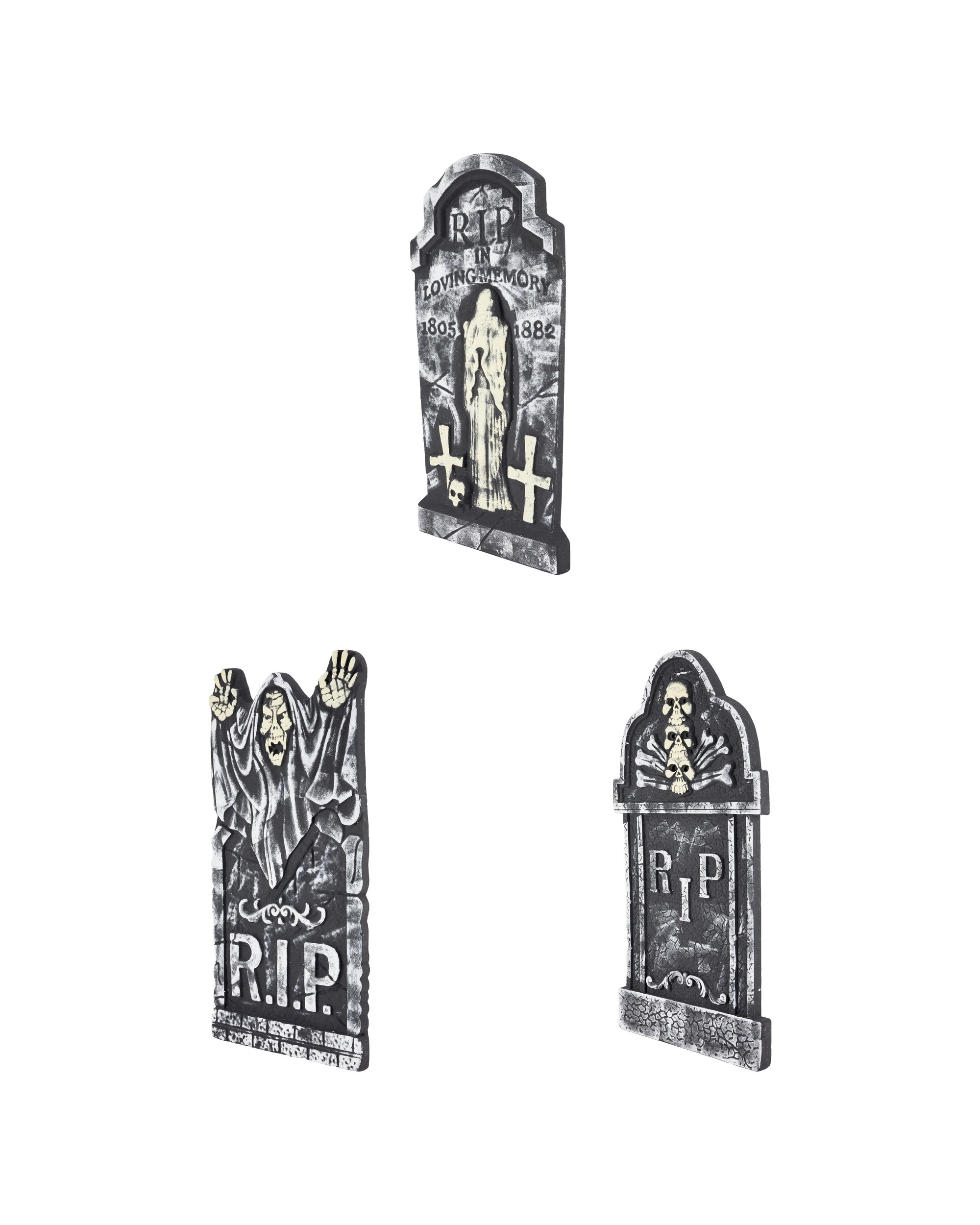 2 Foam Tomb Stone - Assorted, 2 of 6