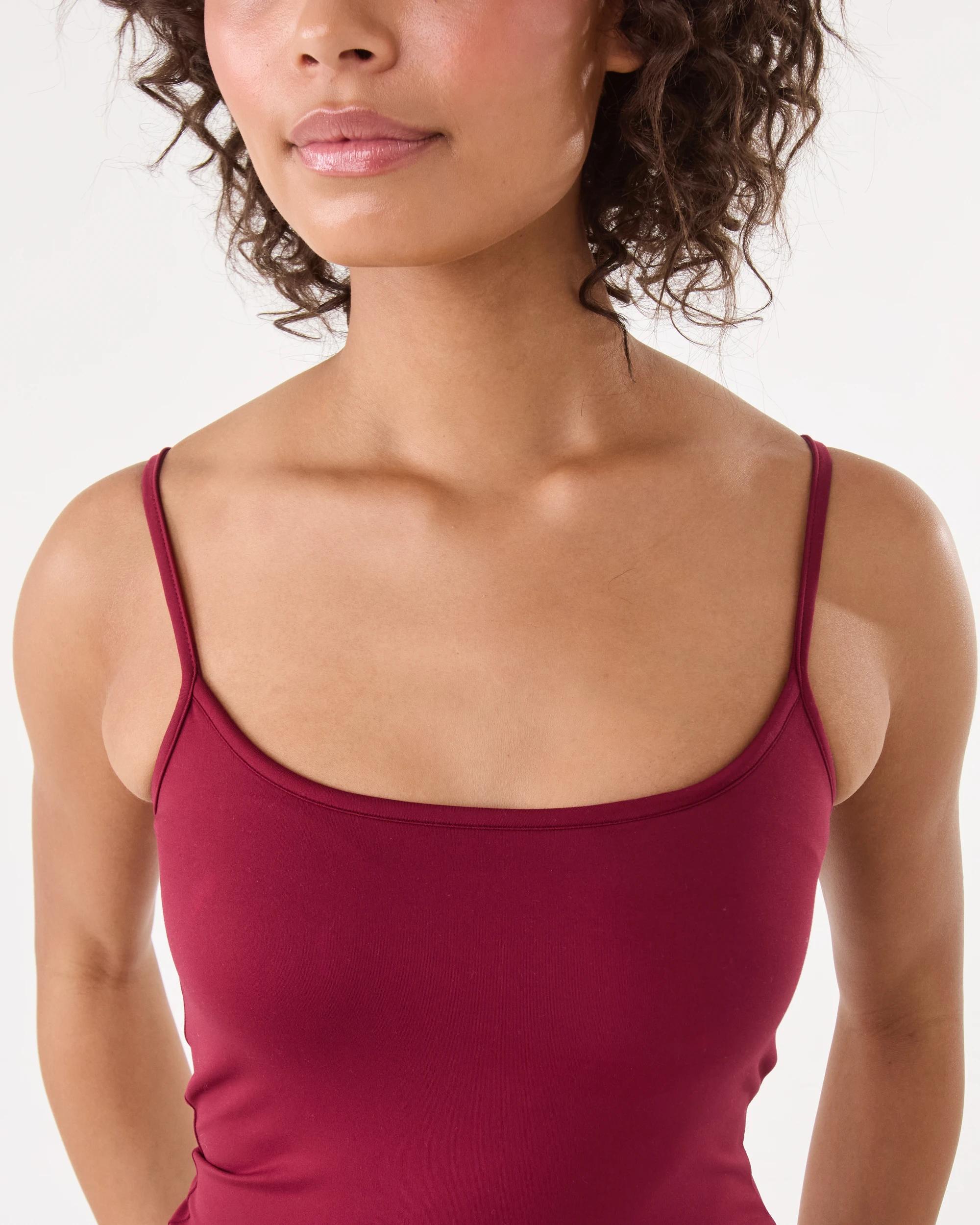 6 Contour Shelf Cami Rhubarb, 6 of 7