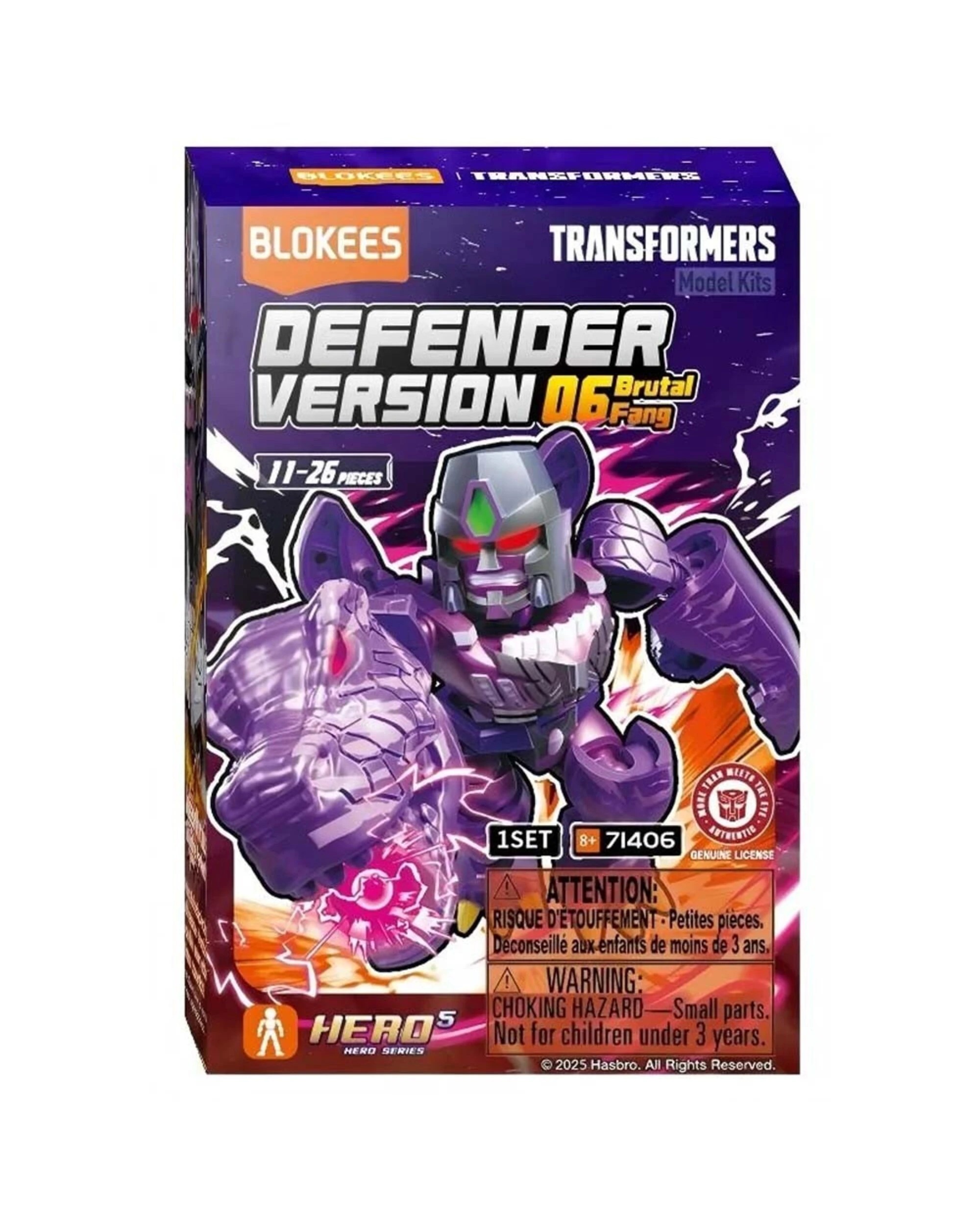 1 Transformers - Defender Version 06 Brutal Fang Blind Box (Single Box), 1 of 5