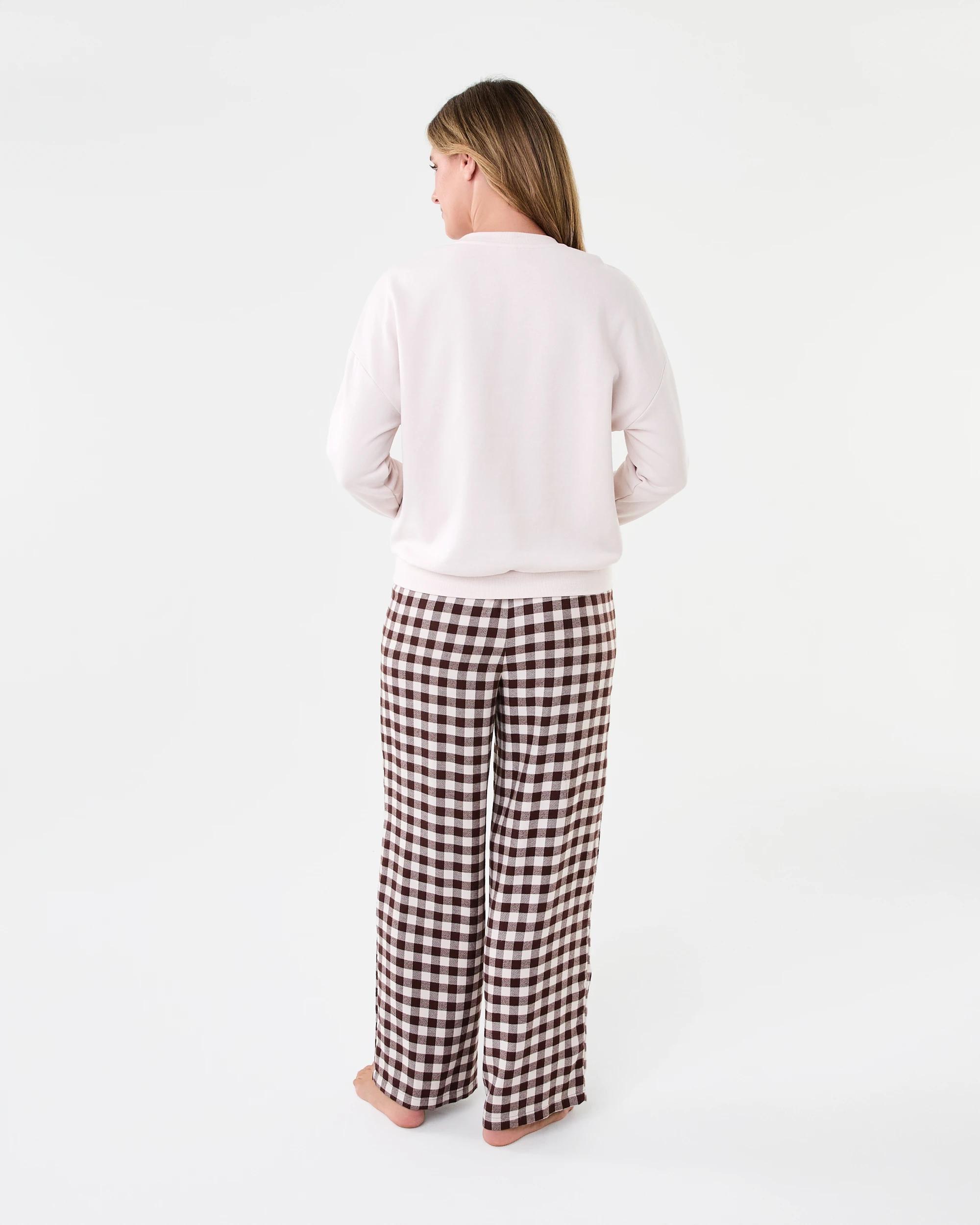 3 Sweat Top and Flannel Pants Pyjama Set Snug Club, 3 of 10