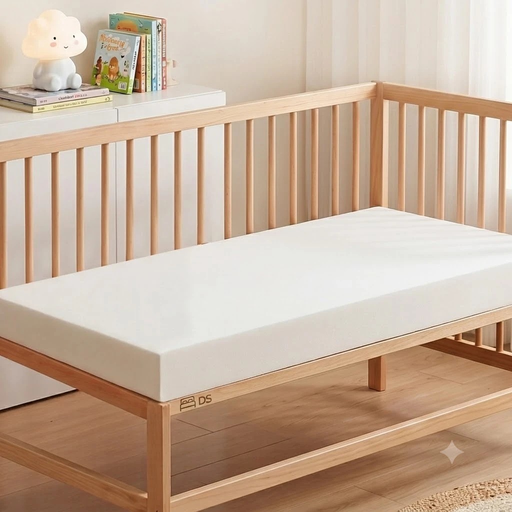 6 Giselle Bedding Cot Mattress, 11cm Thick Baby Mattress with Tencel Cover - Single Bed - Multi, 6 of 9
