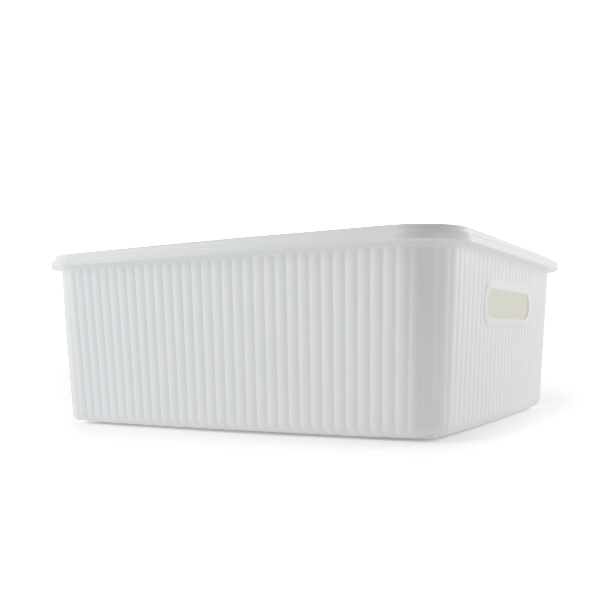 1 11L Ribbed Container - White, 1 of 10