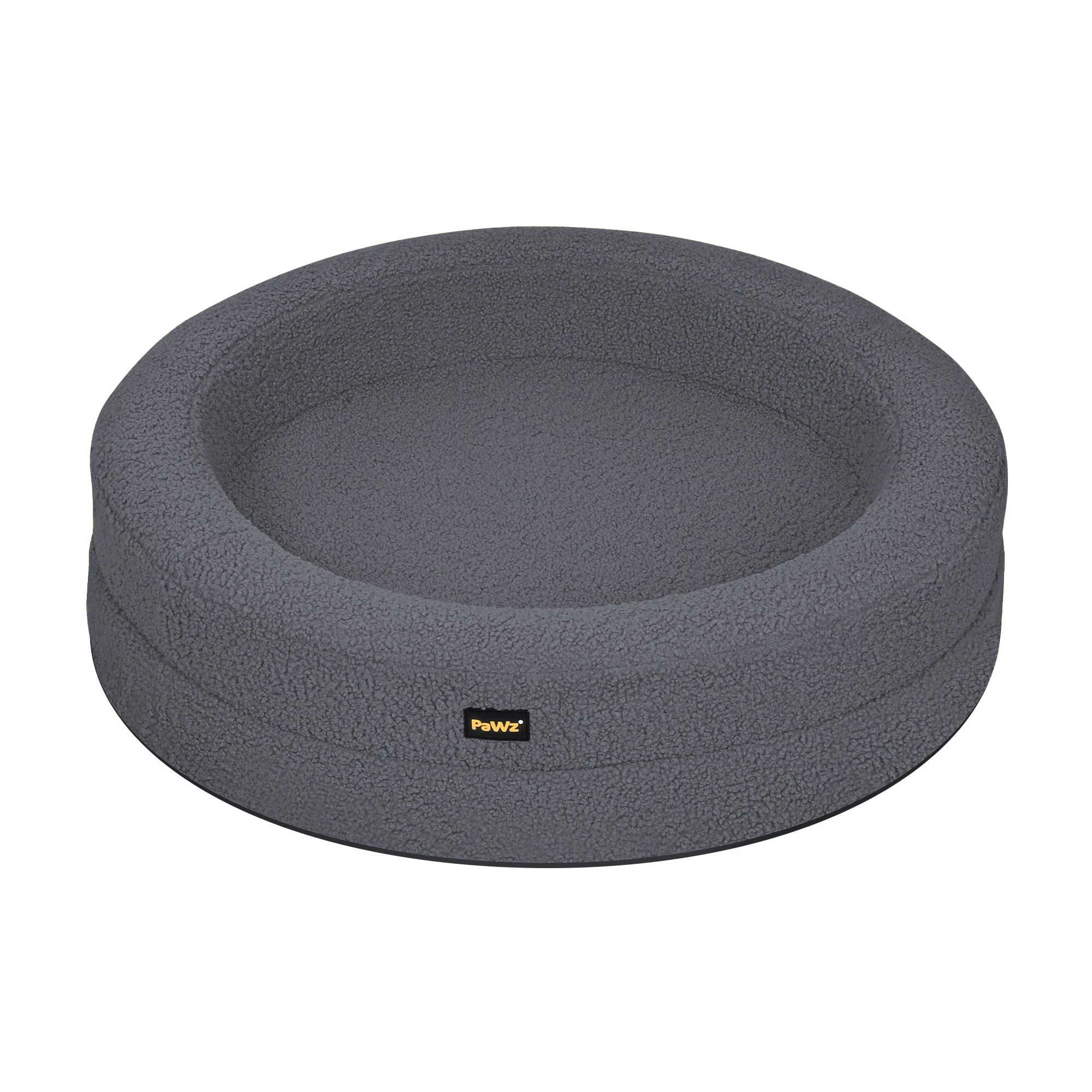 1 Pawz Washable Round Pet Bed  XXL - Grey, 1 of 9