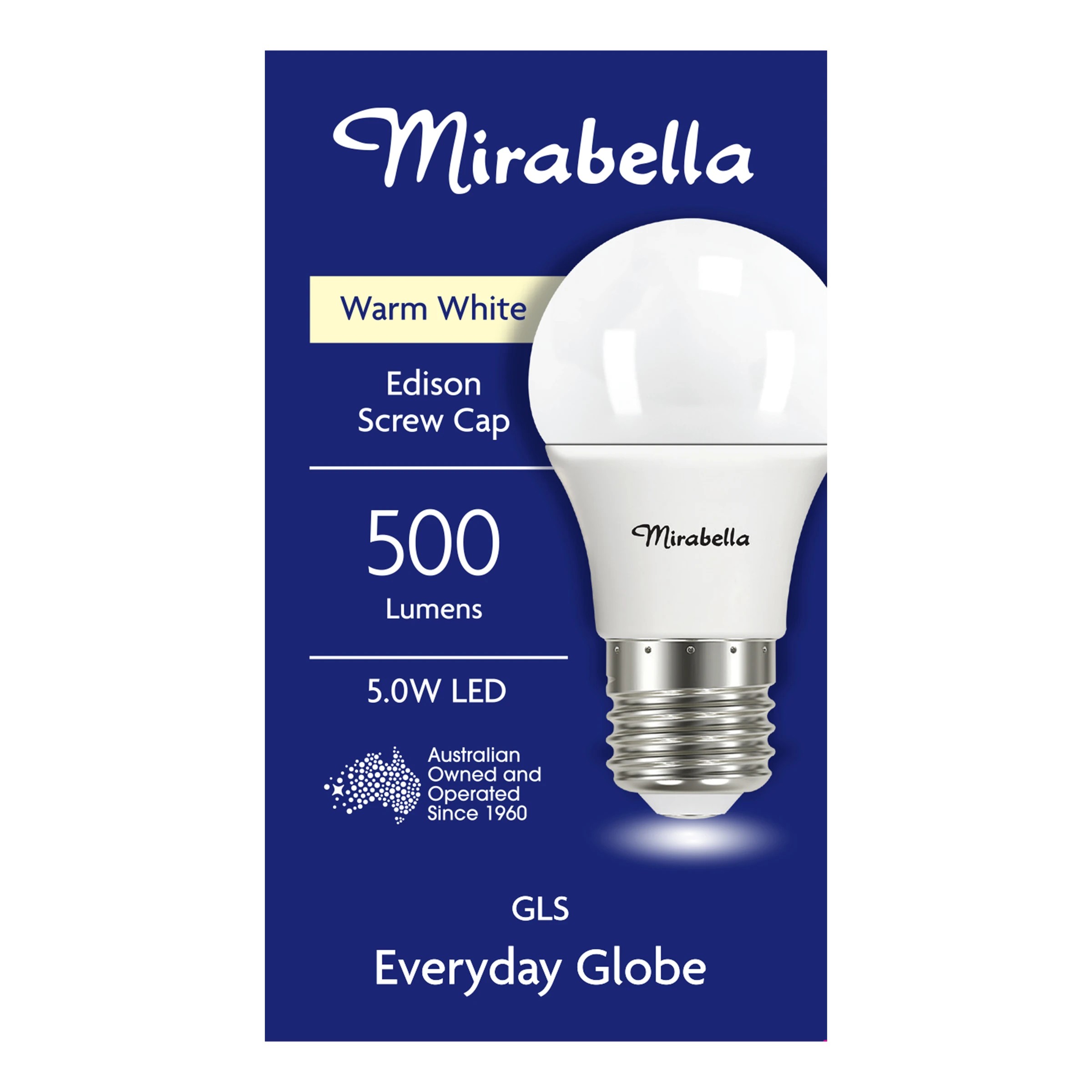 1 Mirabella 5W LED Warm White GLS Everyday Globe, 1 of 6