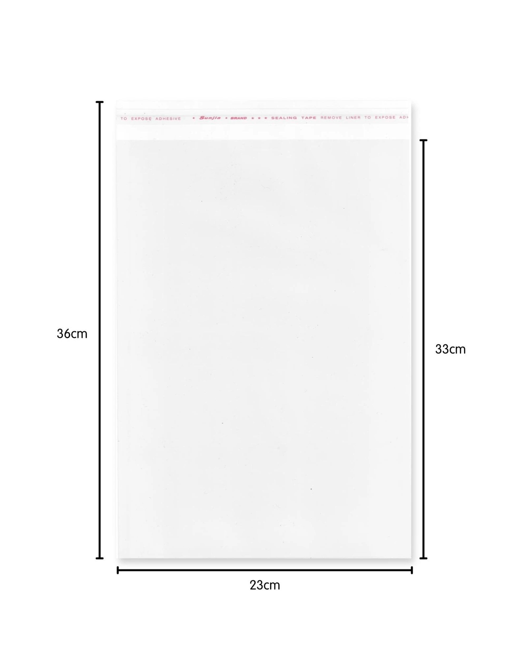 2 Party Maker Clear Peel & Seal Cello Plastic Bags 23cm x 33cm Pack of 25, 2 of 2