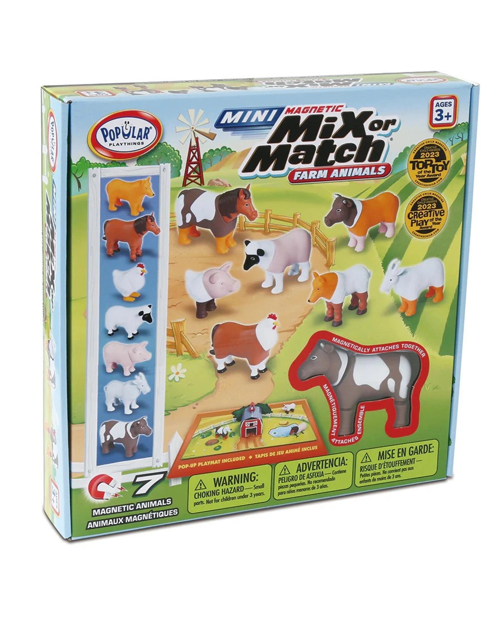 1 Mini Magnetic Mix or Match Farm Animals, 1 of 3
