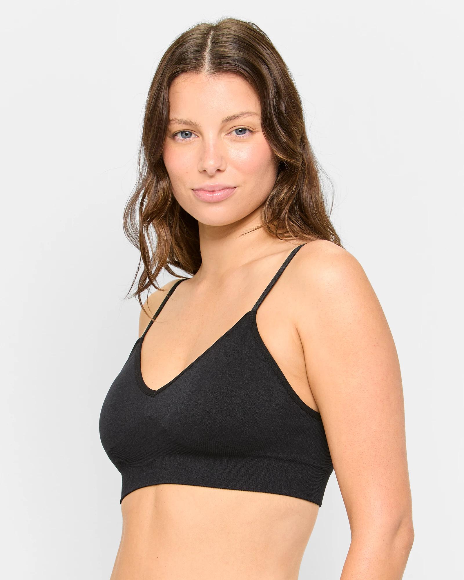 2 Target Low Impact Seamfree Sports Crop Top BLACK, 2 of 4