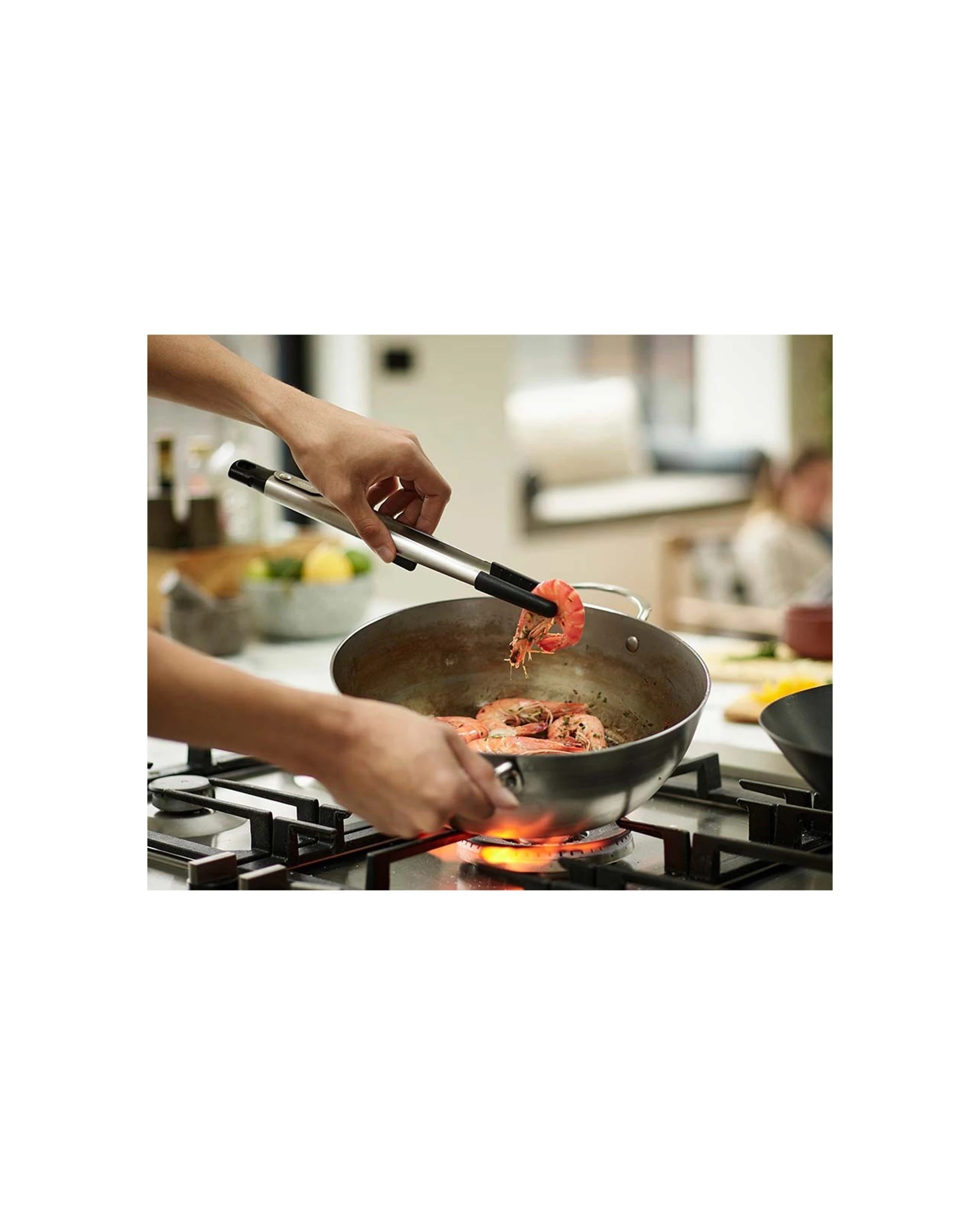 1 Joseph Joseph Elevate Fusion Precision Tongs Heat-Resistant Kitchen Utensil - Black, 1 of 7