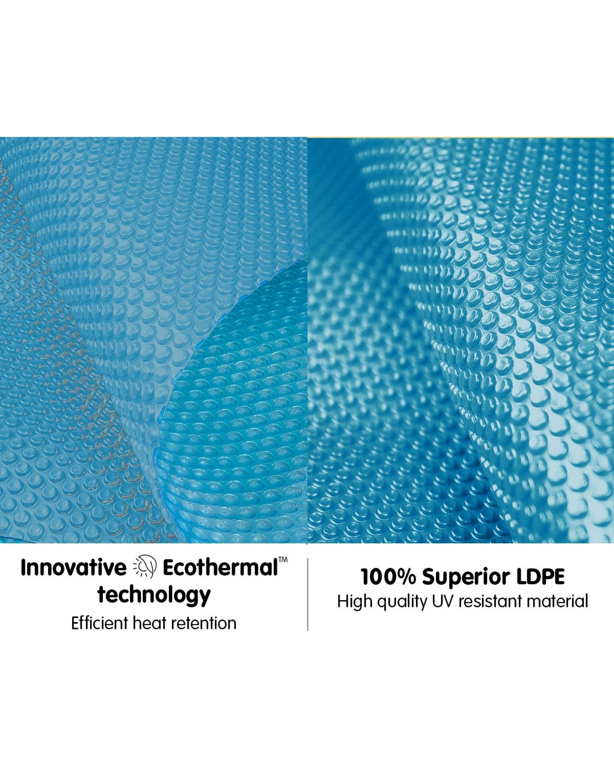 7 400 Micron Solar Swimming Pool Cover 6.5m x3m - Blue, 7 of 8