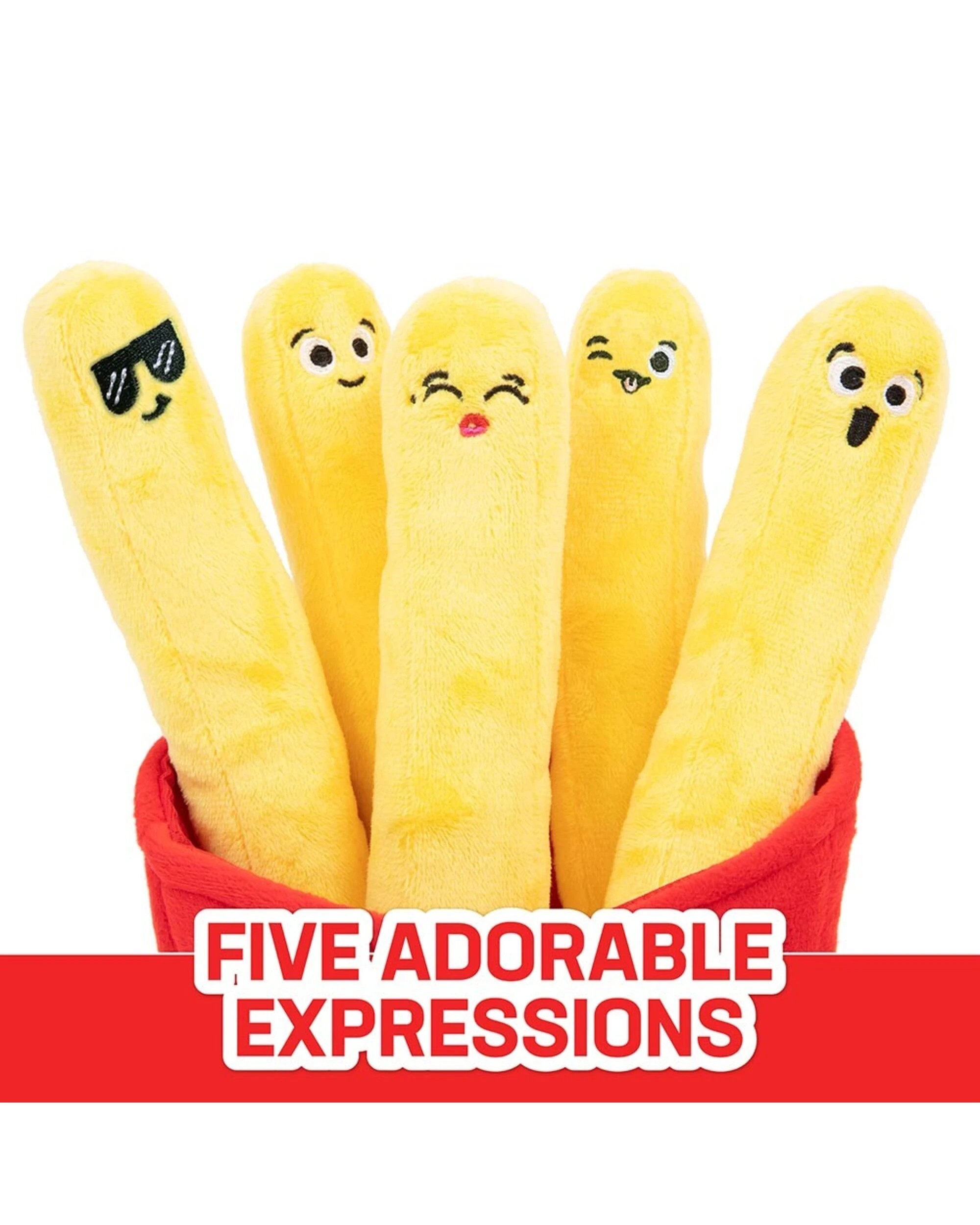 5 What Do You Meme LLC Emotional Support Fries Plush Set, 5 of 5