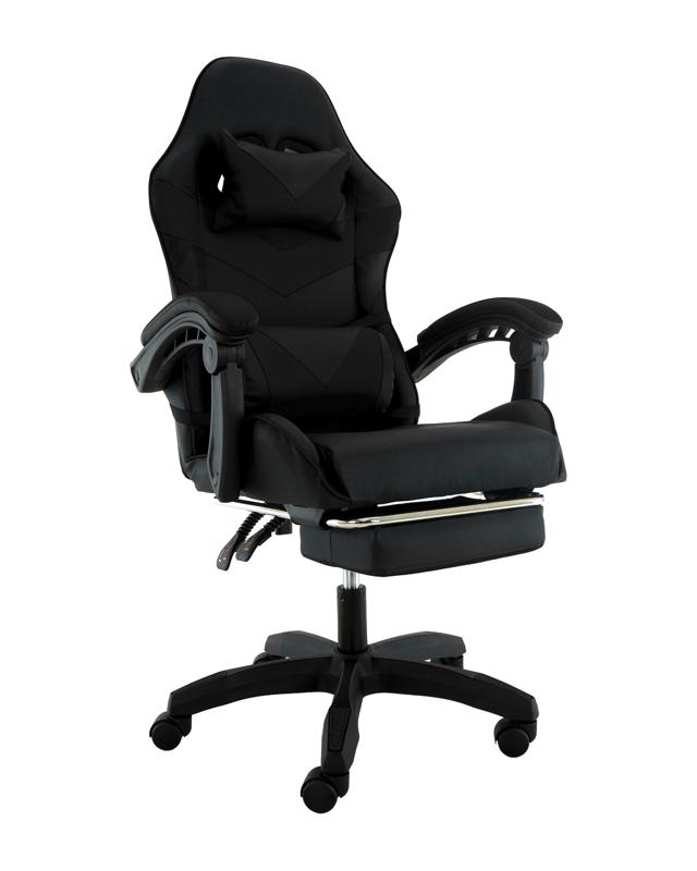 Sarantino Cueva Reclining High Back Office Gaming Chair Black Retractable Footrest Computer 
