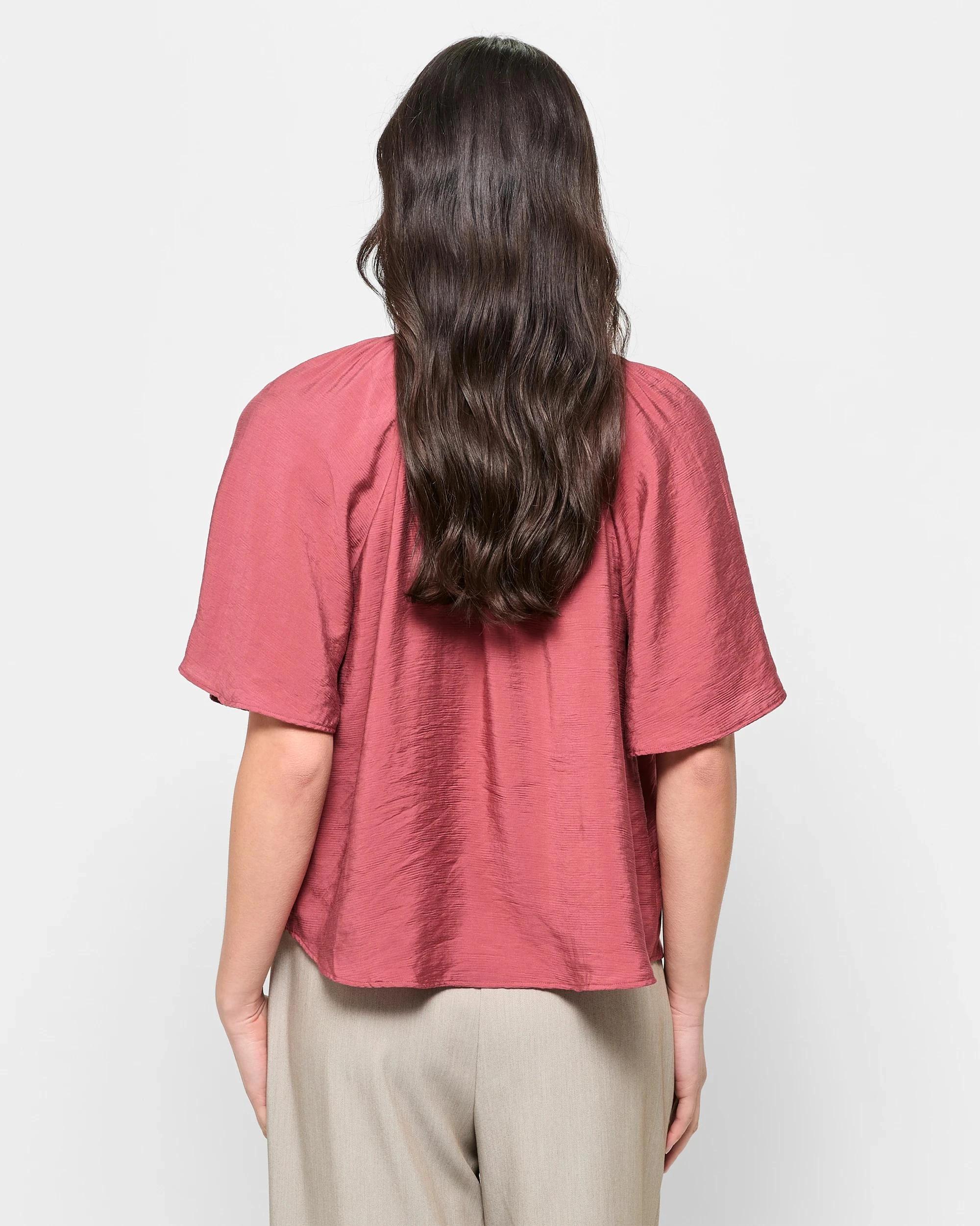 4 Flutter Sleeve Blouse - Preview TERRACOTTA, 4 of 5