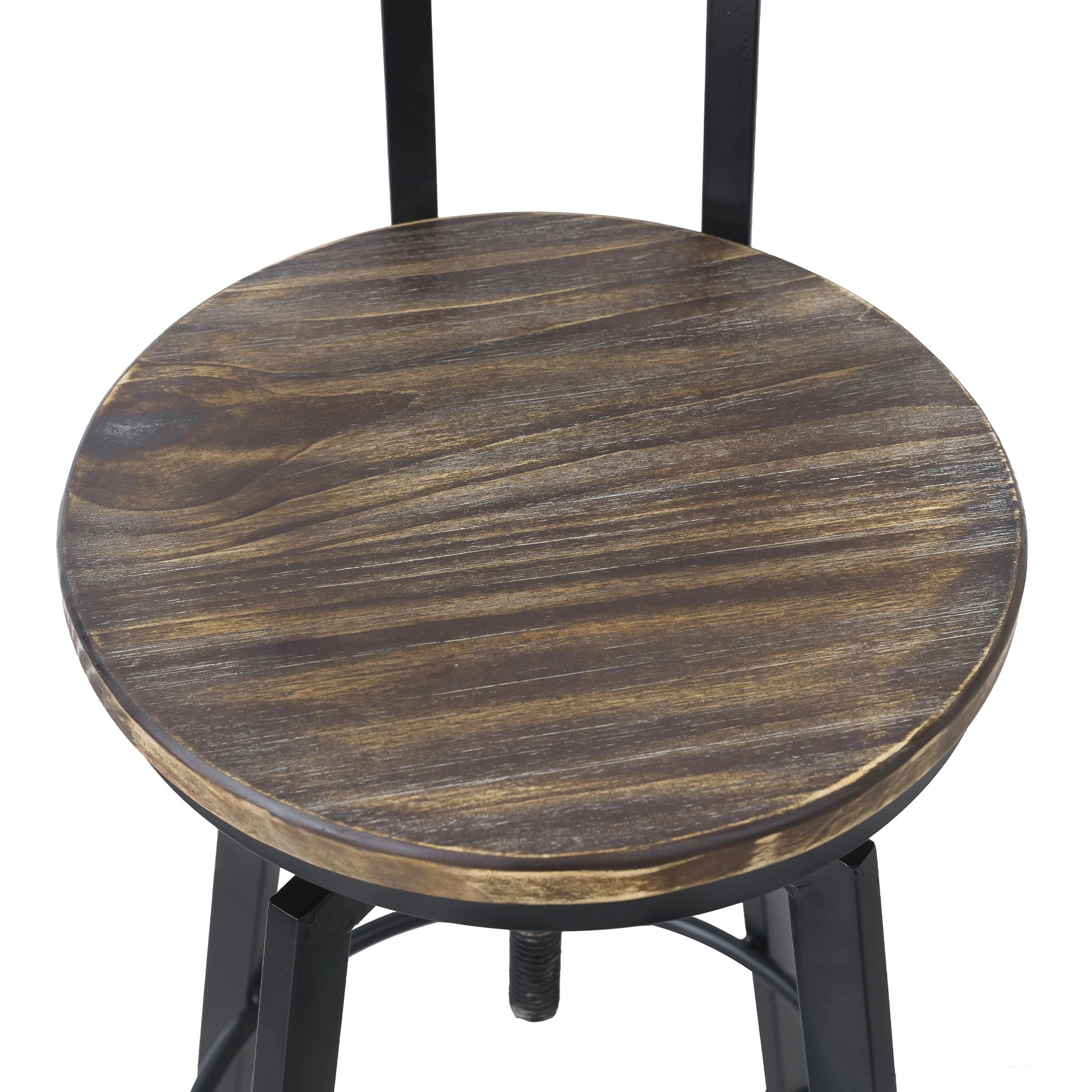 4 Levede 4x Adjustable Bar Stools - Brown, 4 of 7