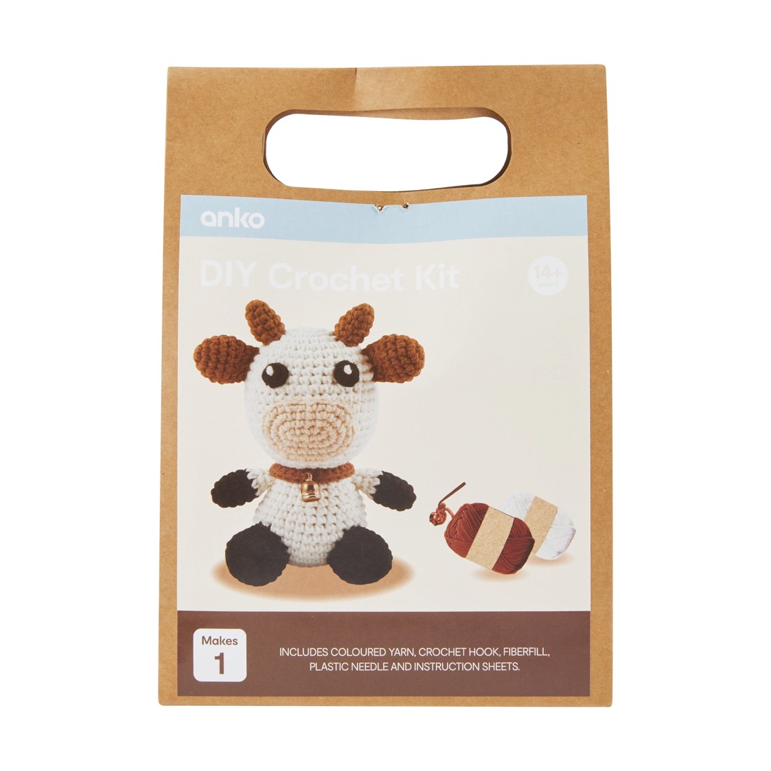 1 DIY Crochet Kit - Cow, 1 of 3