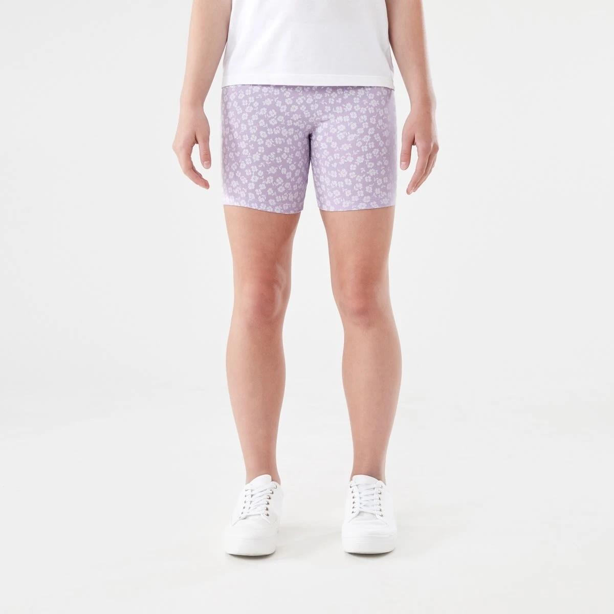 1 Print Bike Shorts BLOSSOM FIELD PASTEL LILAC, 1 of 5