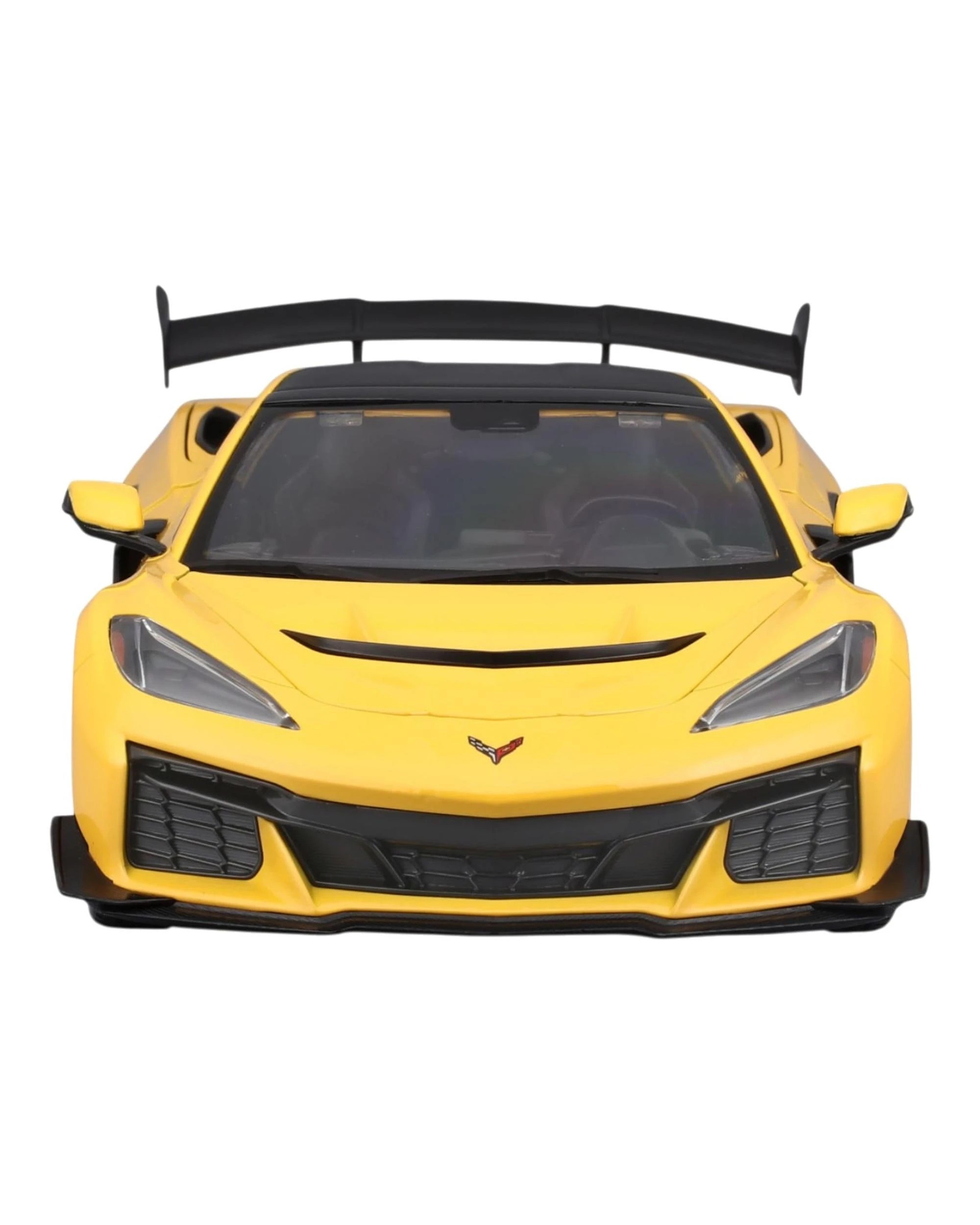 5 Maisto Special Edition 2025 Chevrolet Corvette ZR1 Coupe Competition Yellow 1:18 Scale, 5 of 7