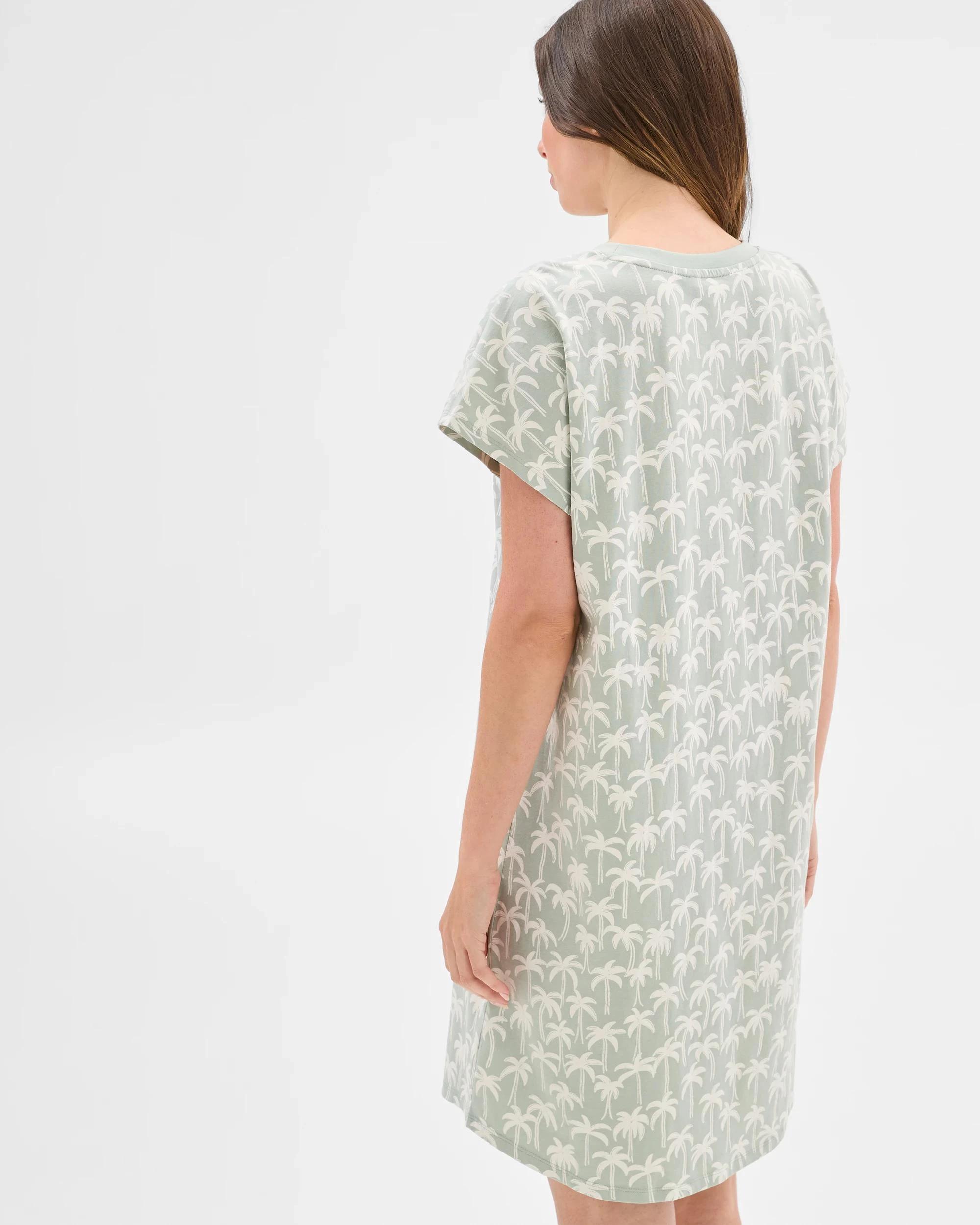 5 Target Woman Australian Cotton Blend T-Shirt Nightie PALM, 5 of 5