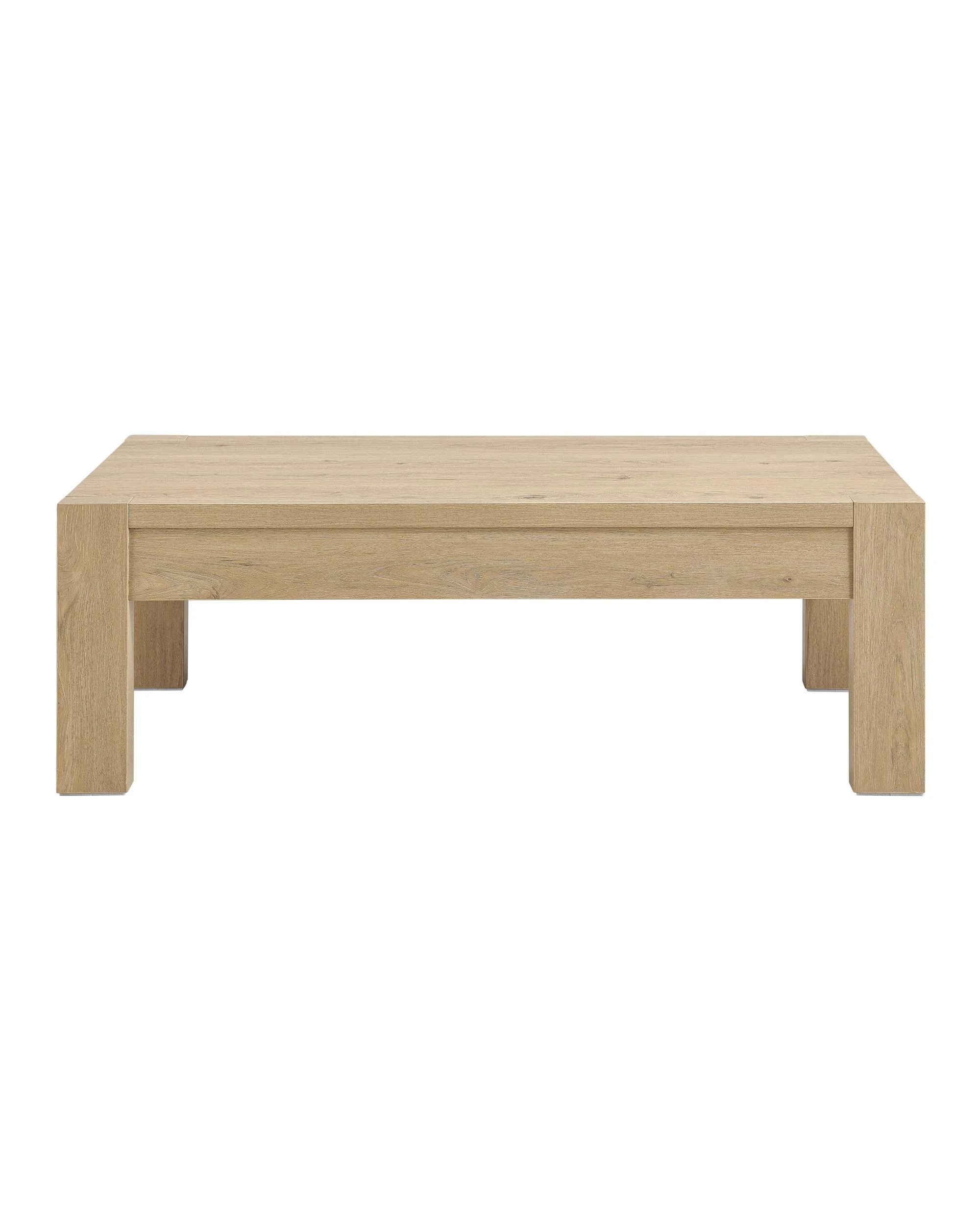 3 Kodu Rectangular Coffee Table Oak Look - Natural, 3 of 8