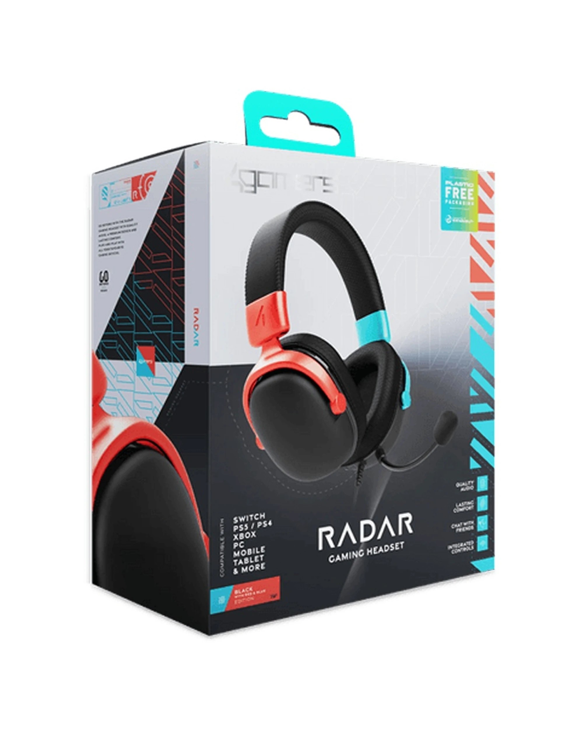 2 4Gamers Radar Multiformat Compatible Wired Over Ear Gaming Headset With Mic - Black, 2 of 5
