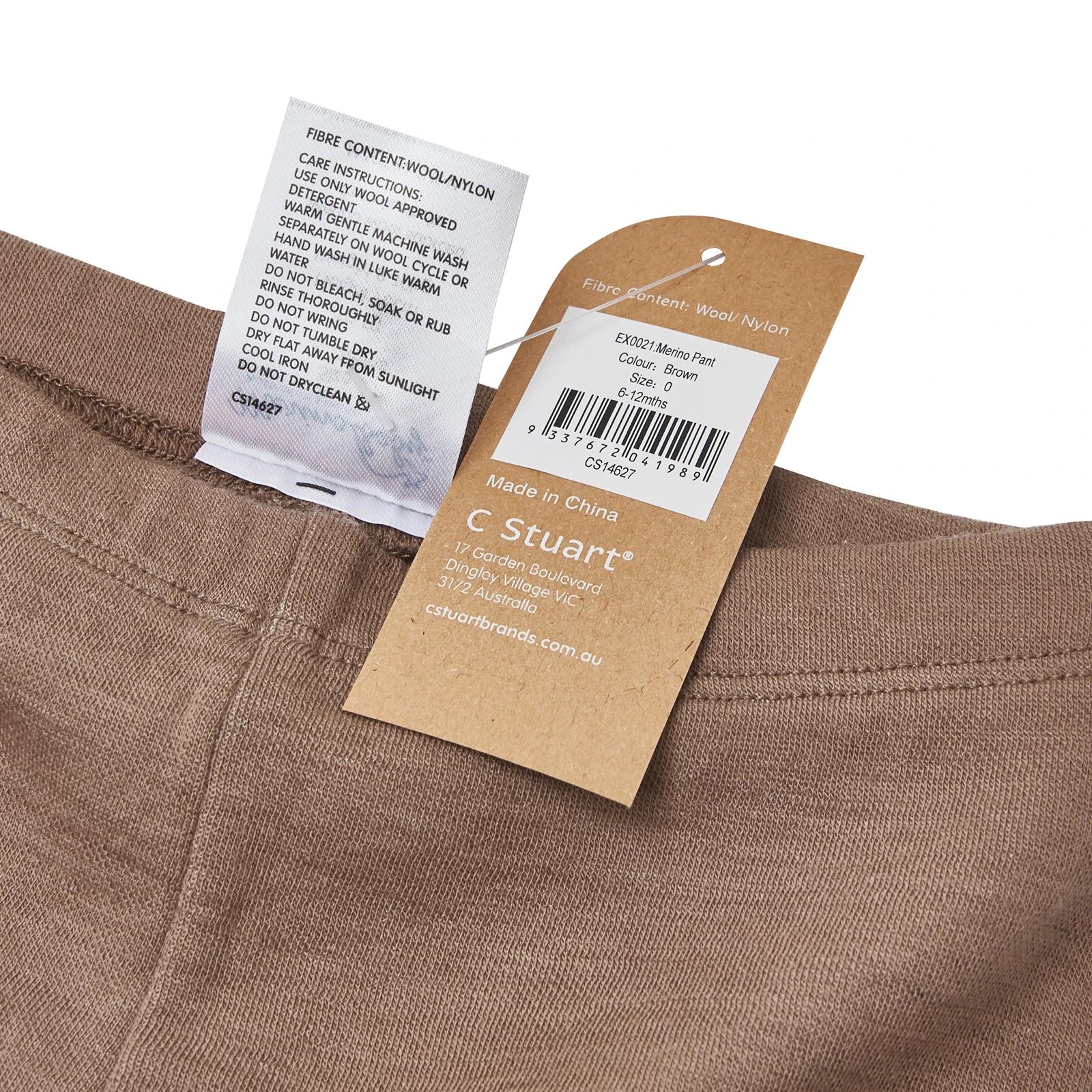 4 Merino Baby Australian Merino Wool Merino Pant-Brown Marle BROWN MARLE, 4 of 7