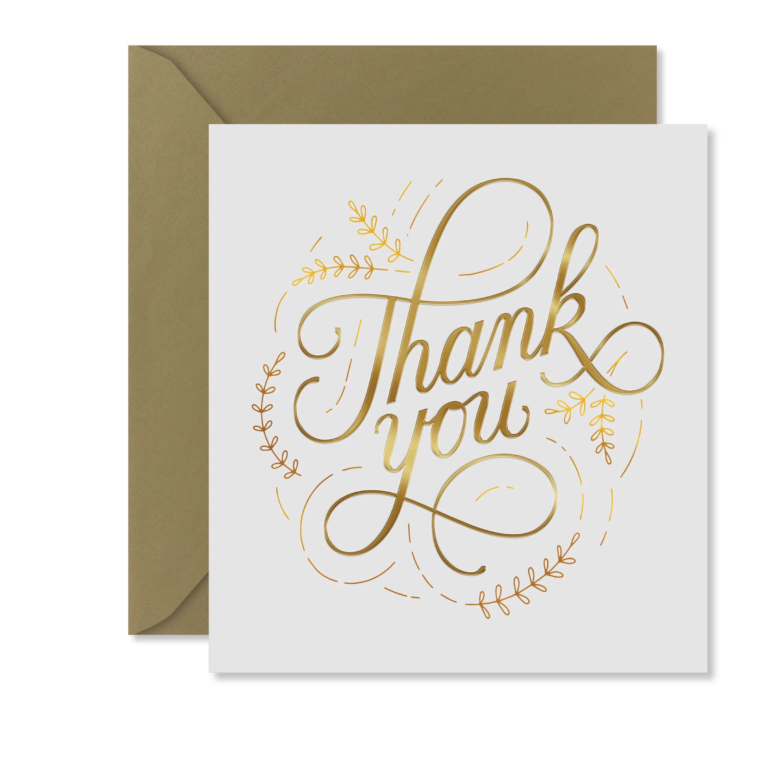 1 Hallmark Thank You Card - Gold, 1 of 3