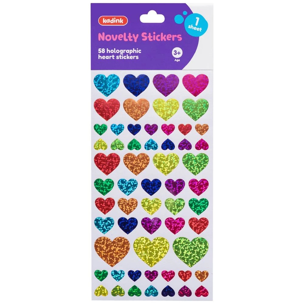 1 Kadink Holographic Stickers 1 Sheet Heart, 1 of 1