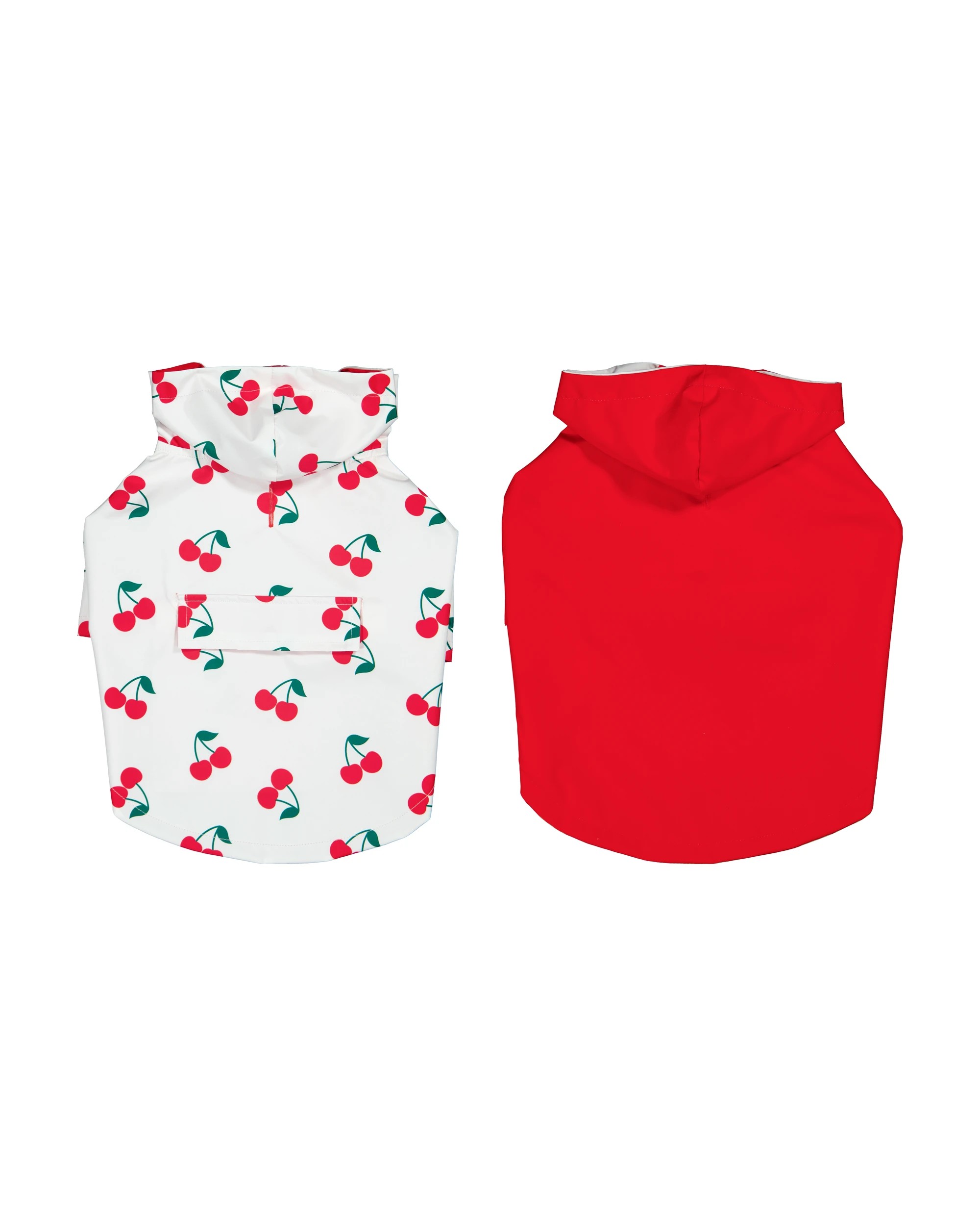 5 Pet Reversible Cherry Raincoat - Medium, 5 of 10