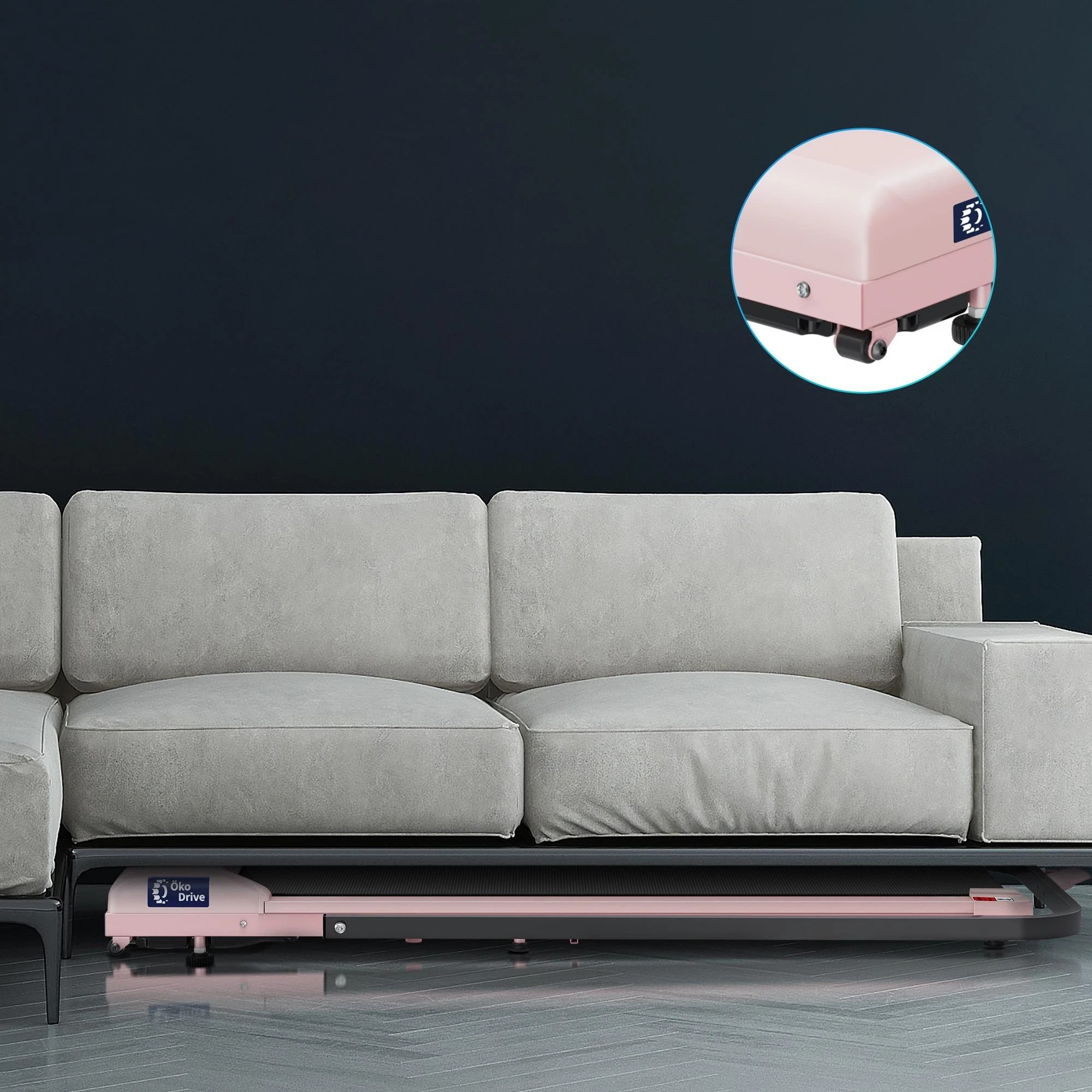 8 Black Lord Treadmill Electric Walking Pad Home Office Gym Fitness Foldable - Pink, 8 of 9