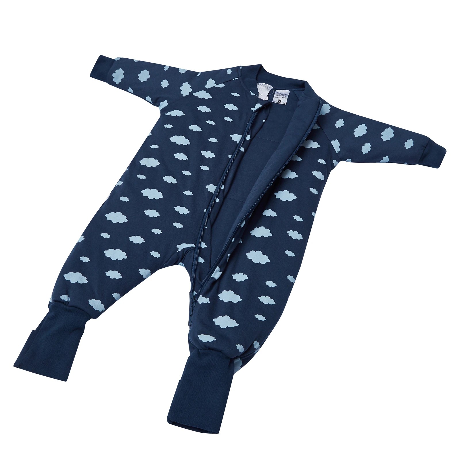 2 Snugtime Long Sleeve Padded Sleepsuit, 2 of 6