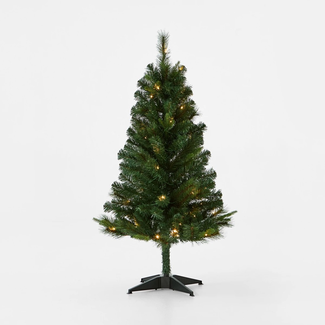 1 1.22m (4ft) Green Prelit Christmas Tree, 1 of 7