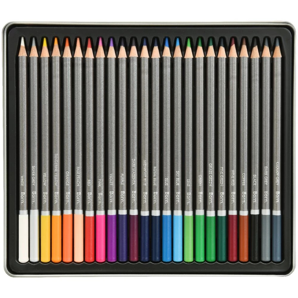 5 Born Coloured Pencils 24 Pack, 5 of 10