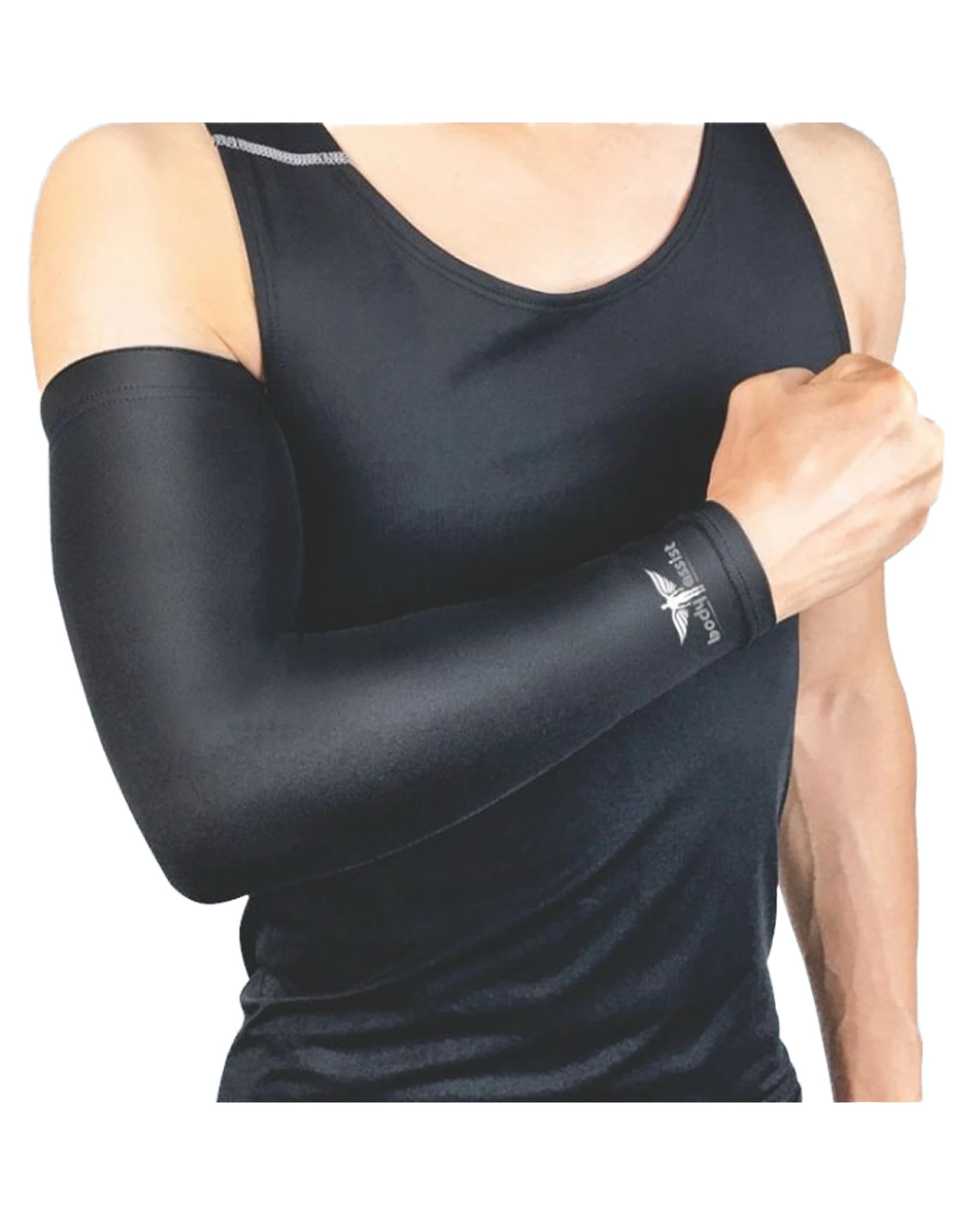 1 Bodyassist Compression Arm Sleeve 2pc Orthopaedic Support Large - Black - Black, 1 of 2