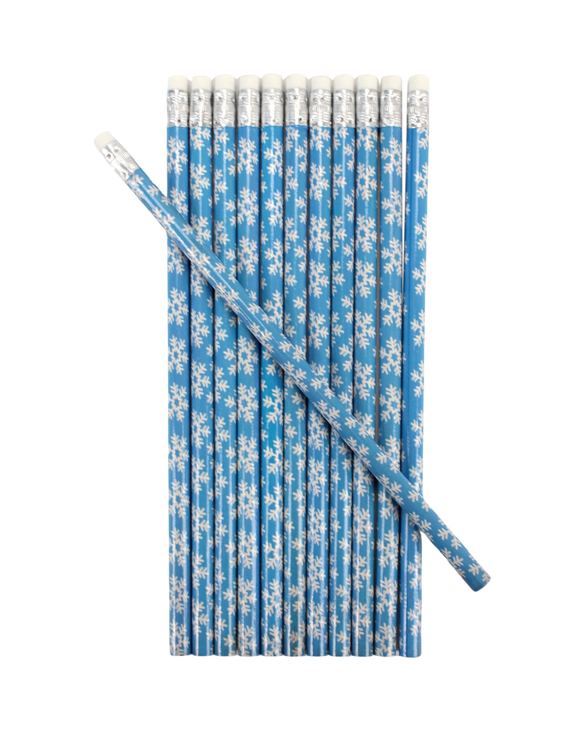 1 Party Maker Snowflake Lead Pencils Pack of 12 - Blue, 1 of 2