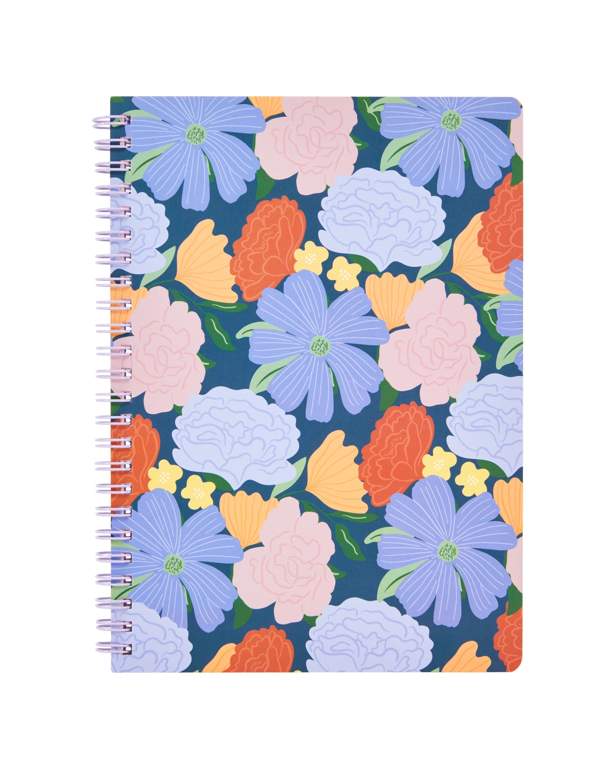 1 A5 Notebook Floral 80gsm 120 Pages, 1 of 4