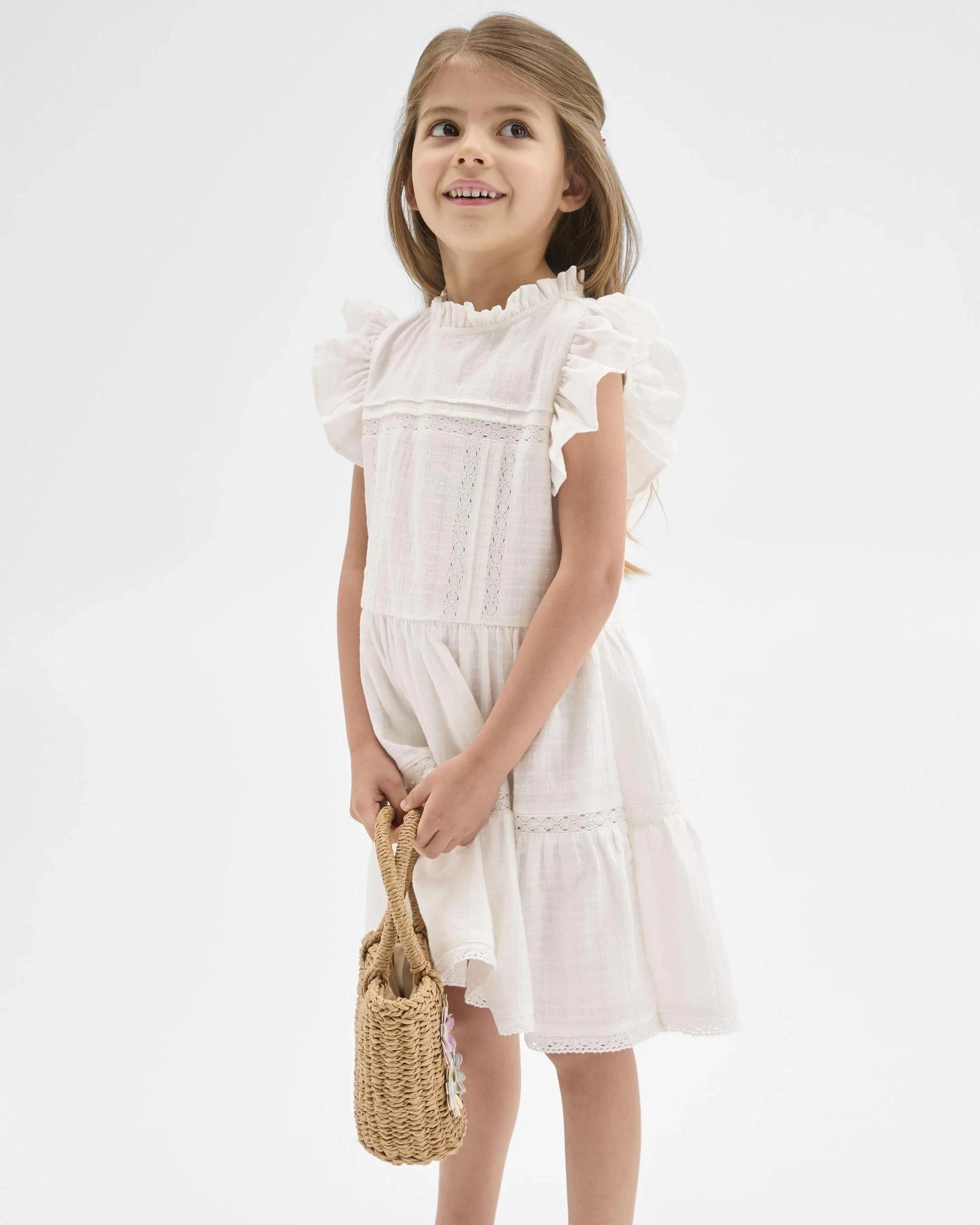3 Target Kids Australian Cotton Boho Dress WHITE, 3 of 8