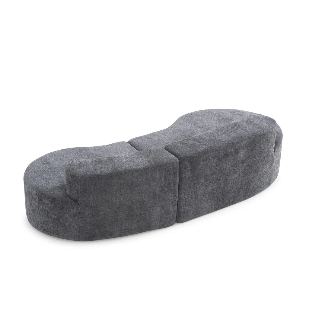 5 Zzz Atelier Arcadia Curve 3 Seater Foam Lounge Sofa - Charcoal, 5 of 7
