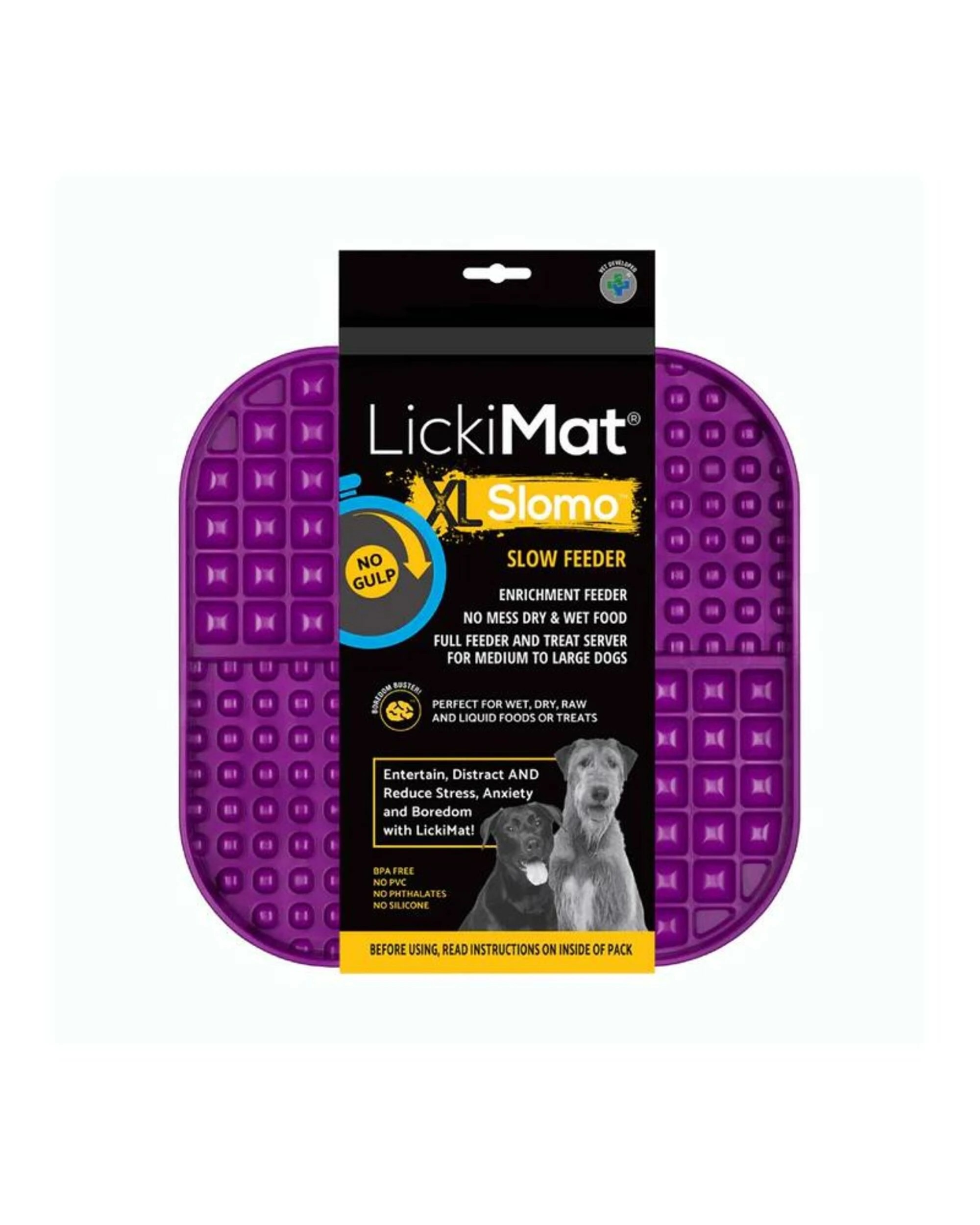 1 Lickimat Dog Feeder Slomo Purple X-large, 1 of 1