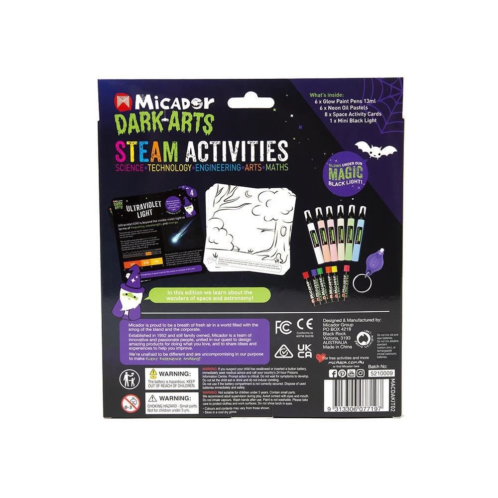 2 Micador Dark Arts Glow STEAM Activity Pack Space, 2 of 6
