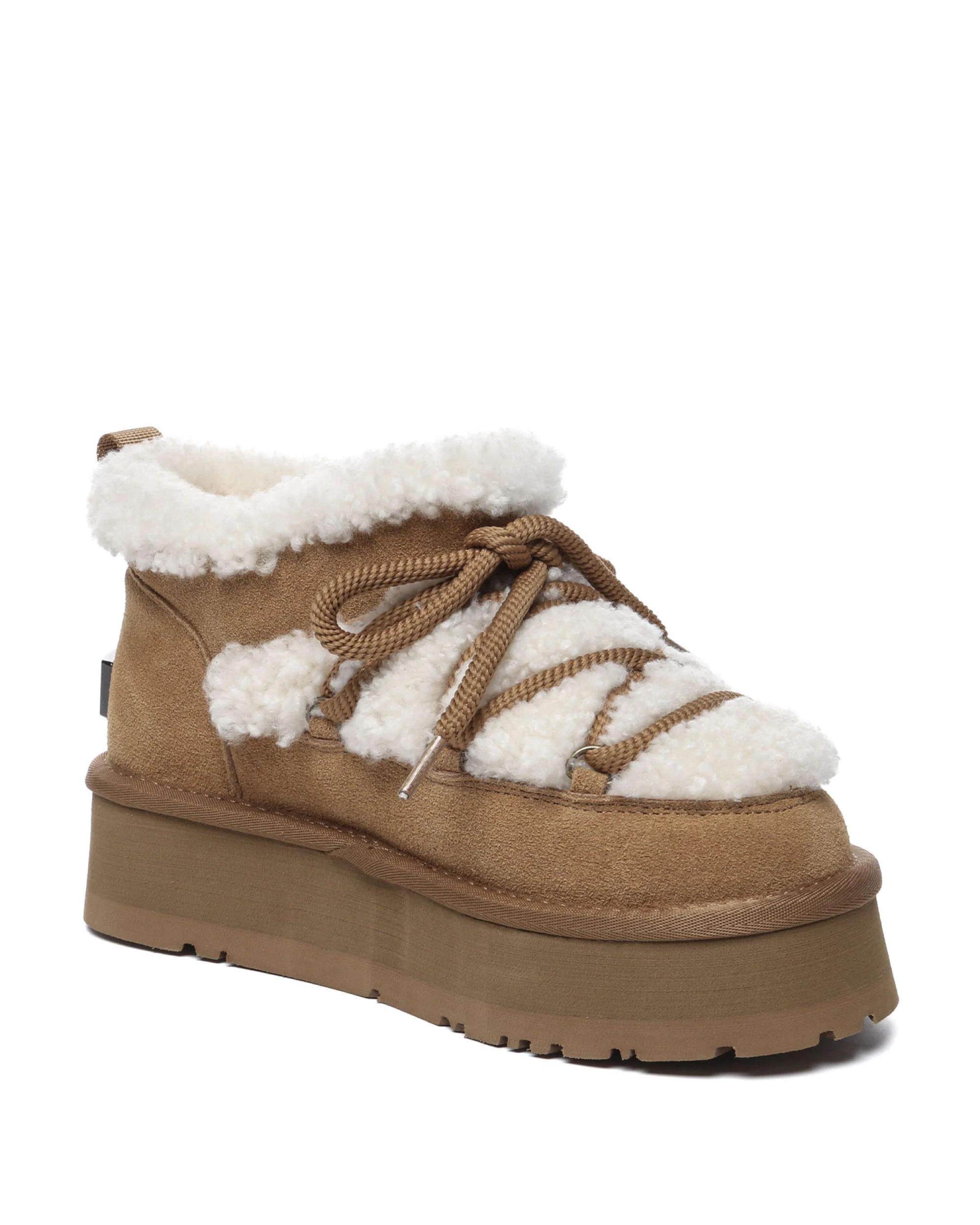 2 Everau Mini Carmen Platform Boots CHESTNUT, 2 of 5