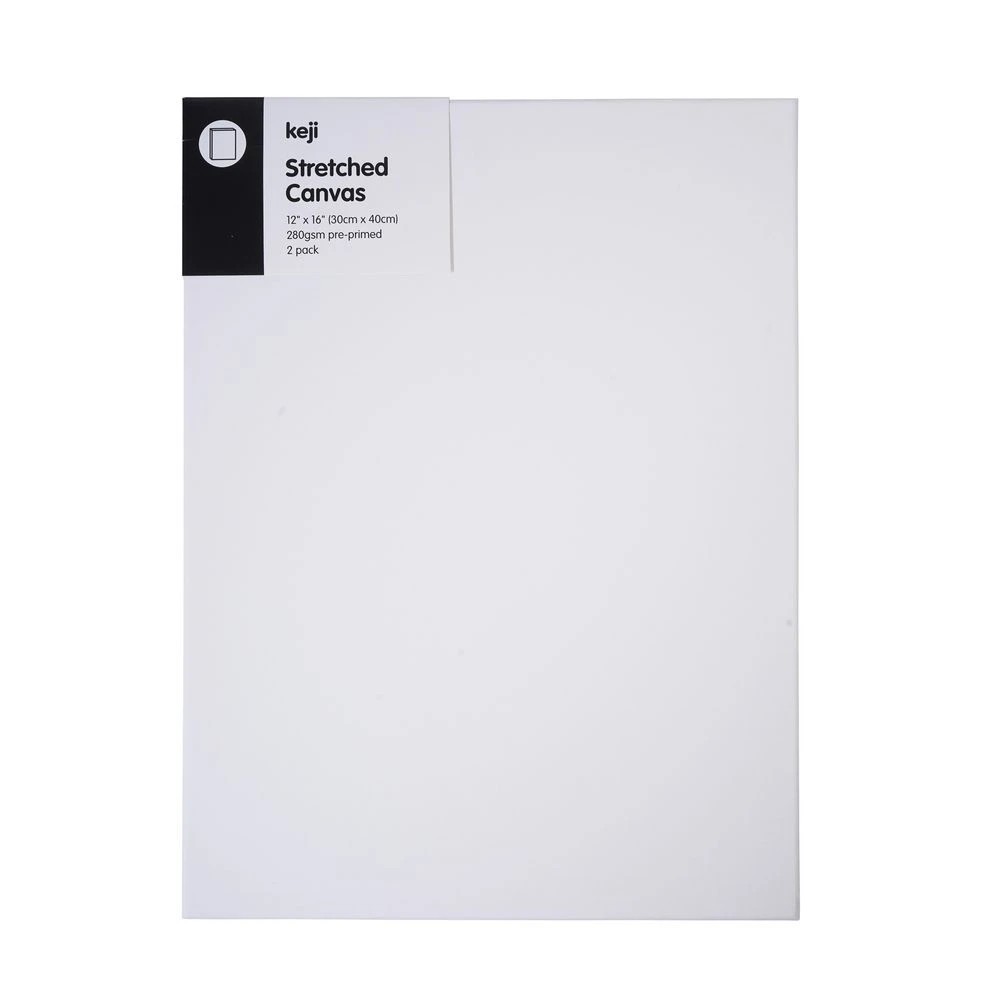 2 Keji Canvases 12X16" White 2 Pack, 2 of 5