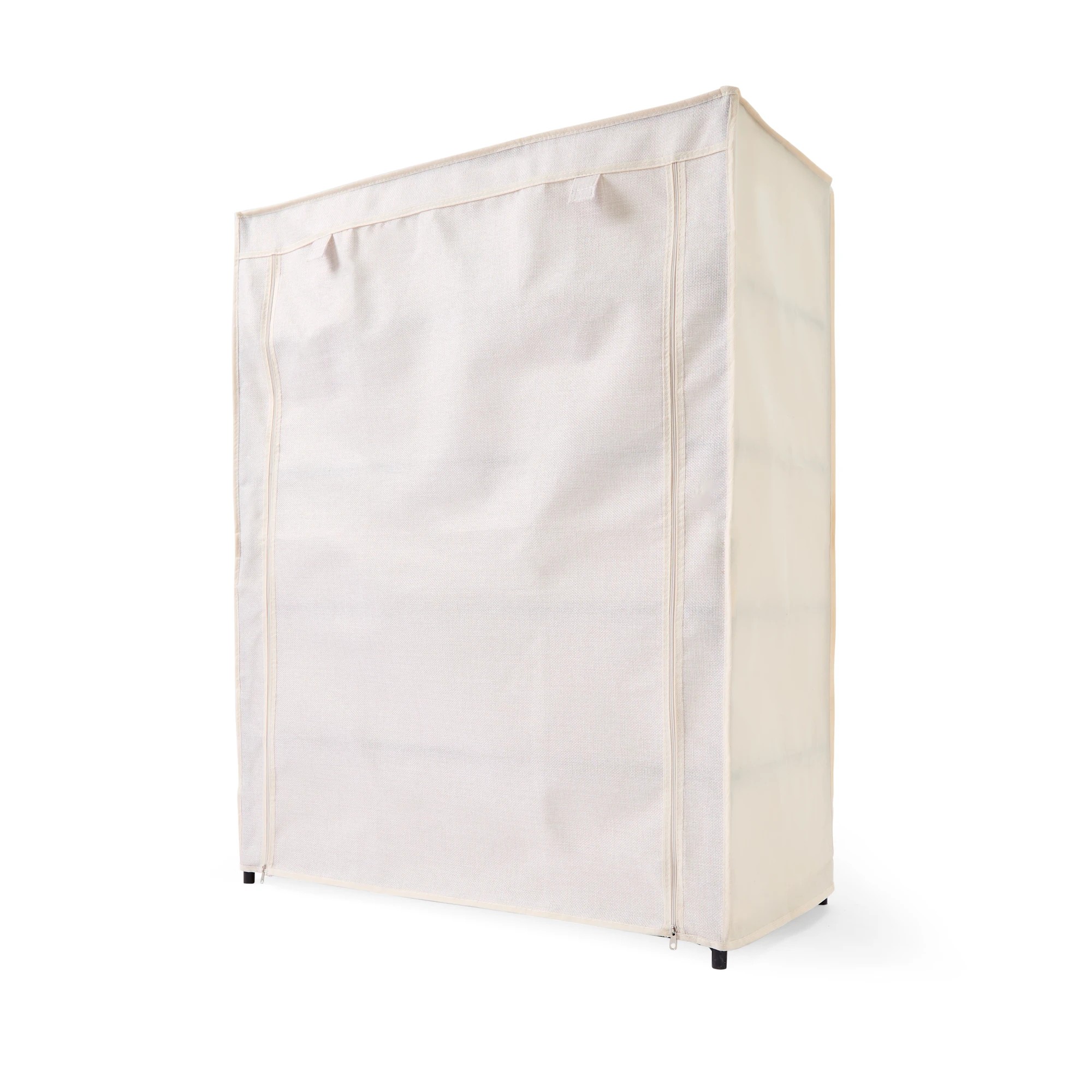 4 Linen Look Covered Shoe Rack, 4 of 10
